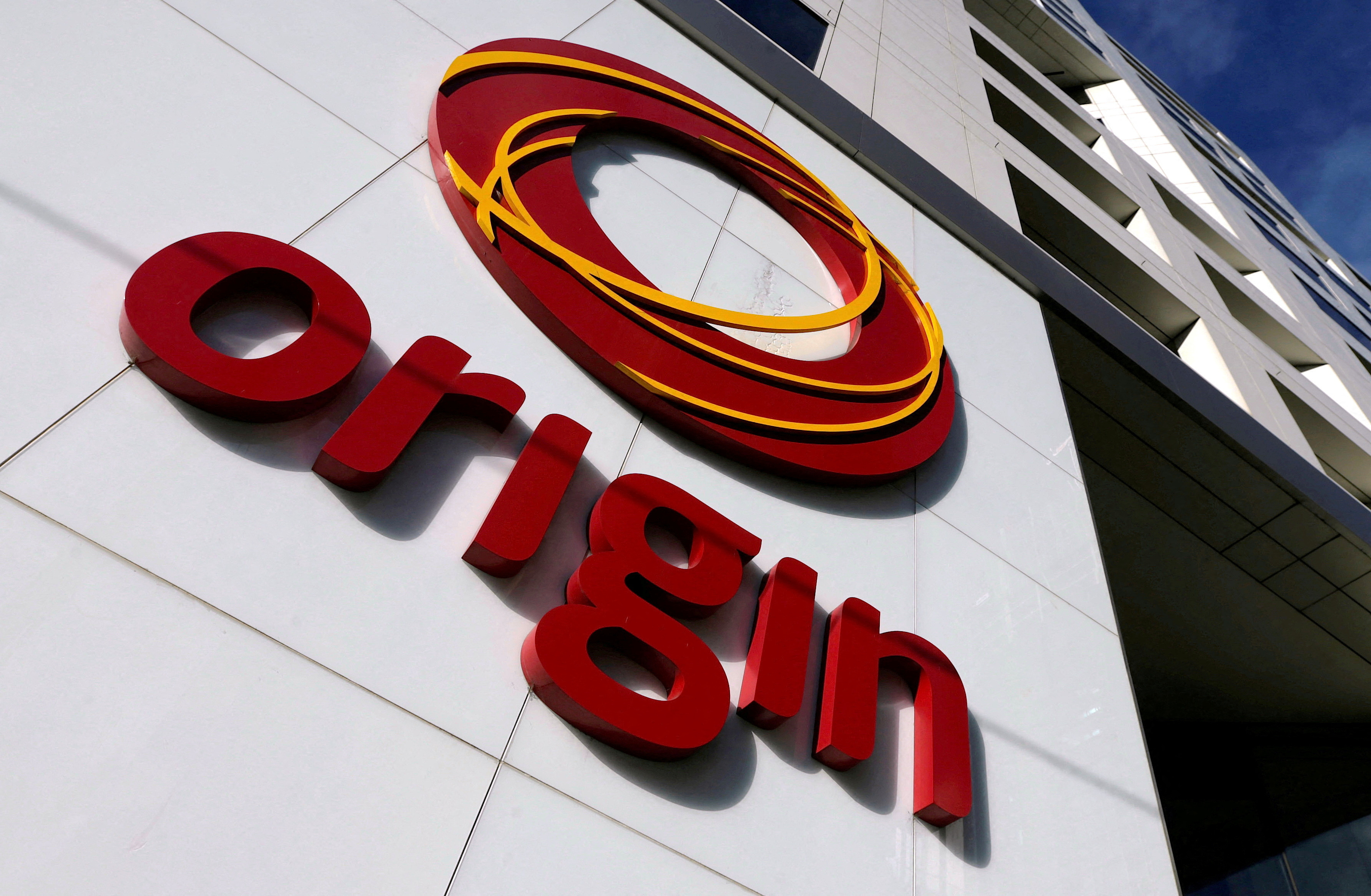 FILE PHOTO: The logo of Australian energy company Origin is pictured in Melbourne