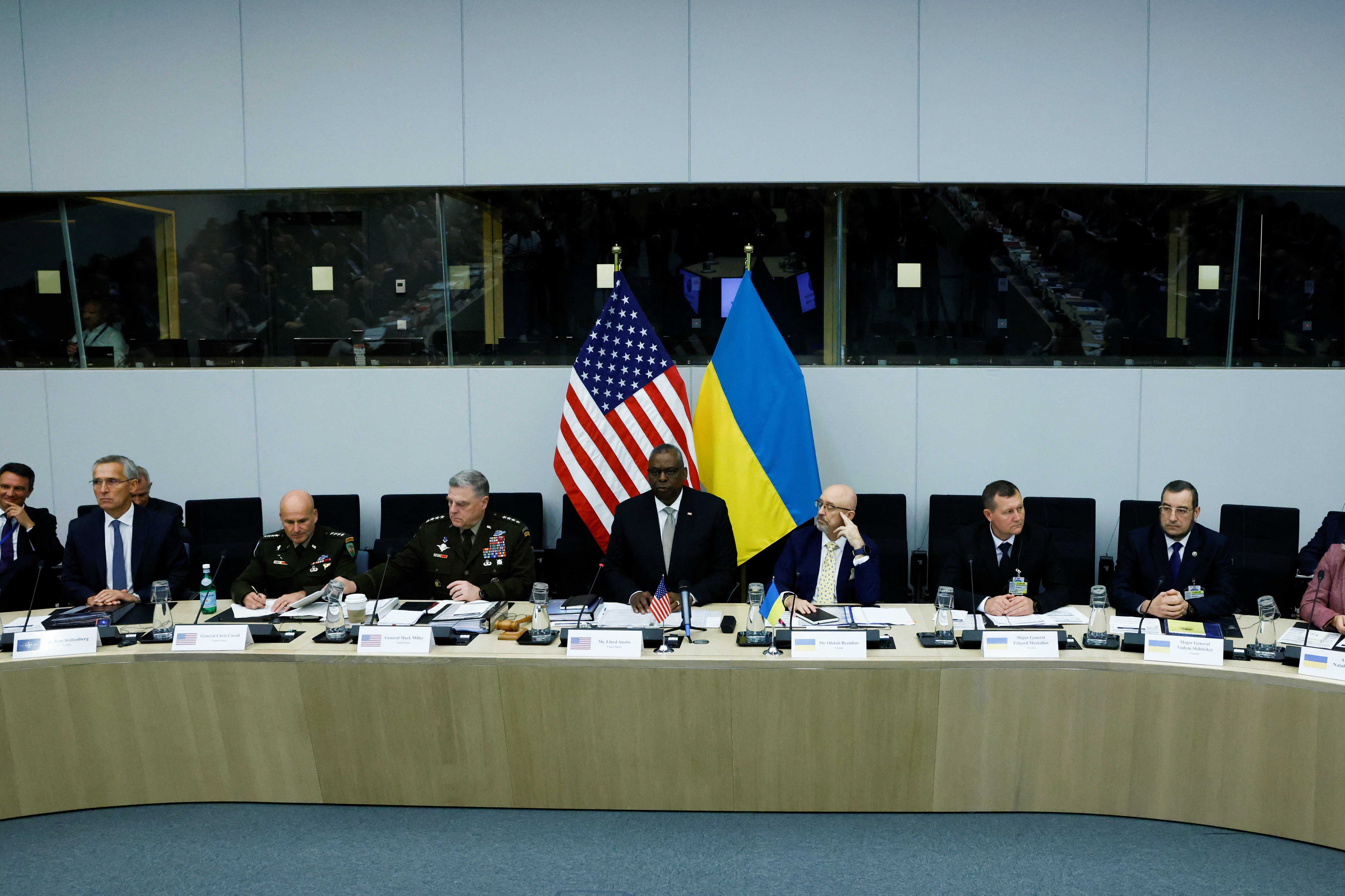 Meeting of the Ukraine Defence Contact Group during a NATO defence ministers meeting at the Alliance's headquarters in Brussels