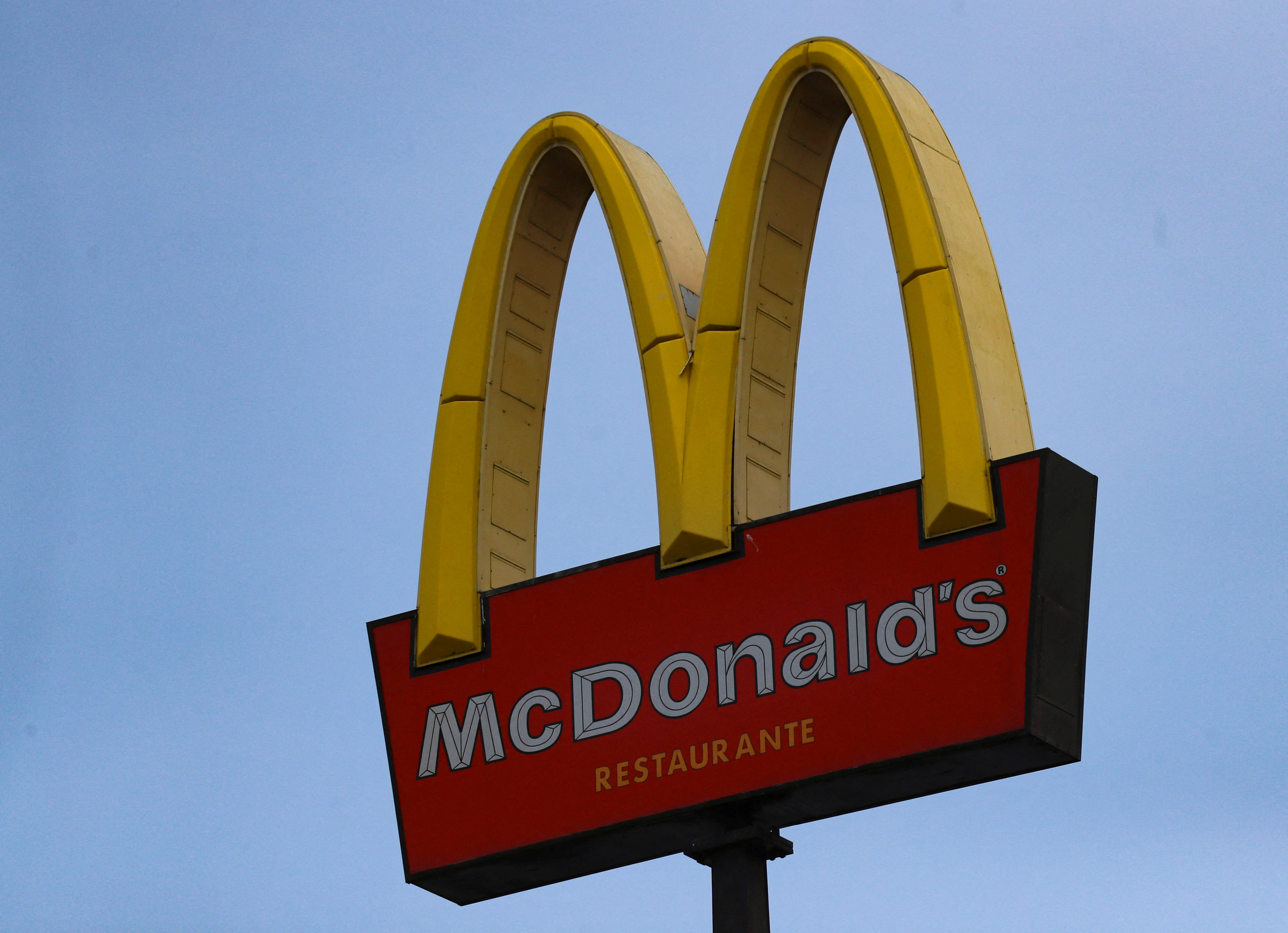 The McDonald's logo is pictured in Mexico City