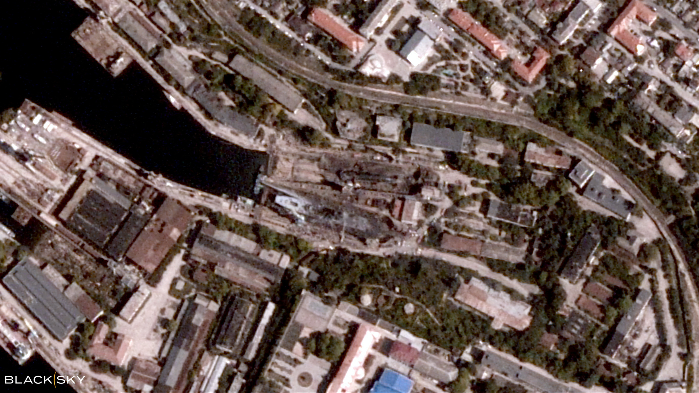 Satellite Images Show Damage To Russian Naval Vessels Struck In Ukraine ...