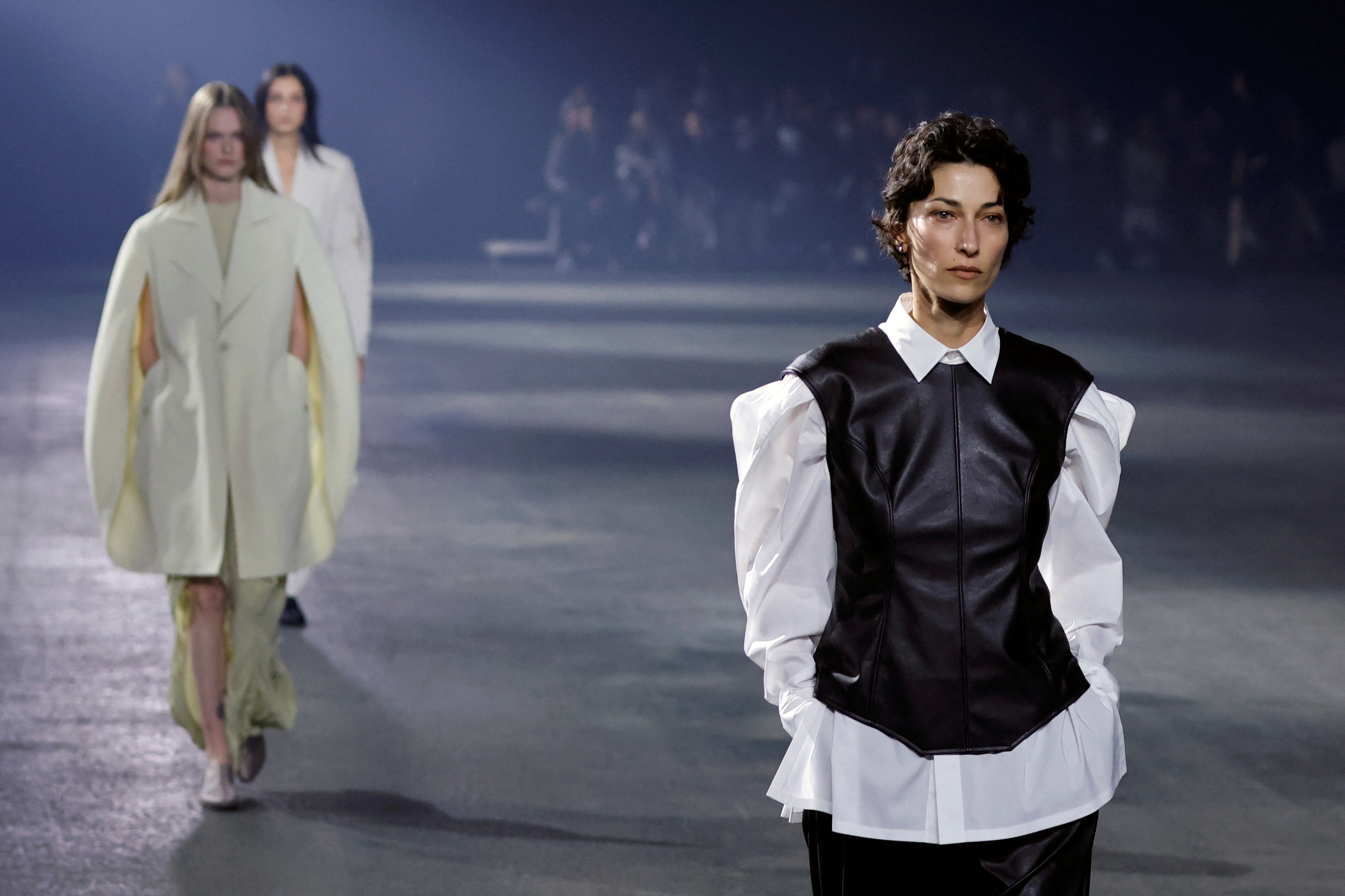 Tribute show for late designer Issey Miyake at Paris Fashion Week