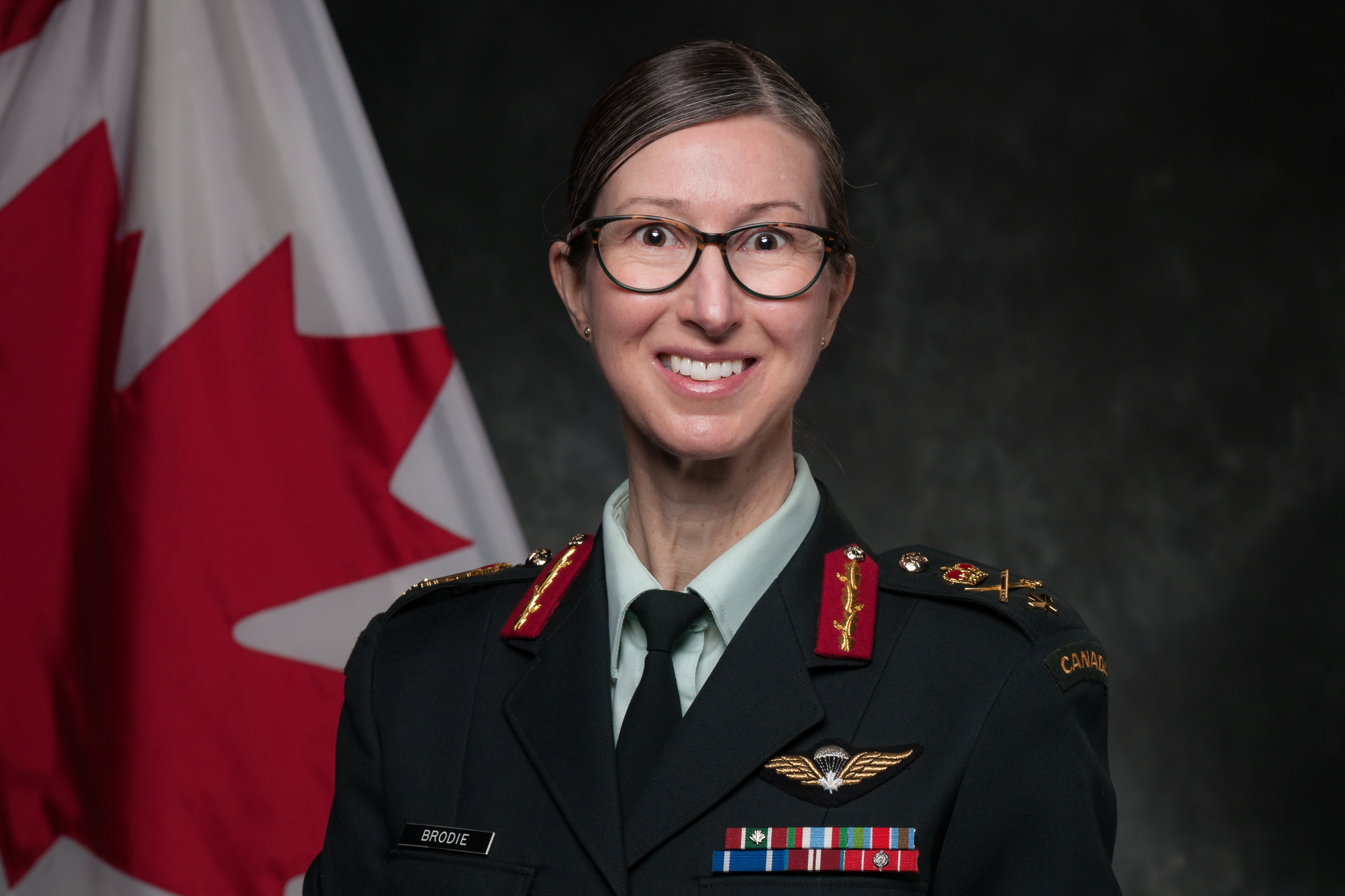 Canadian Armed Forces Brigadier-General Krista Brodie poses in an undated photograph