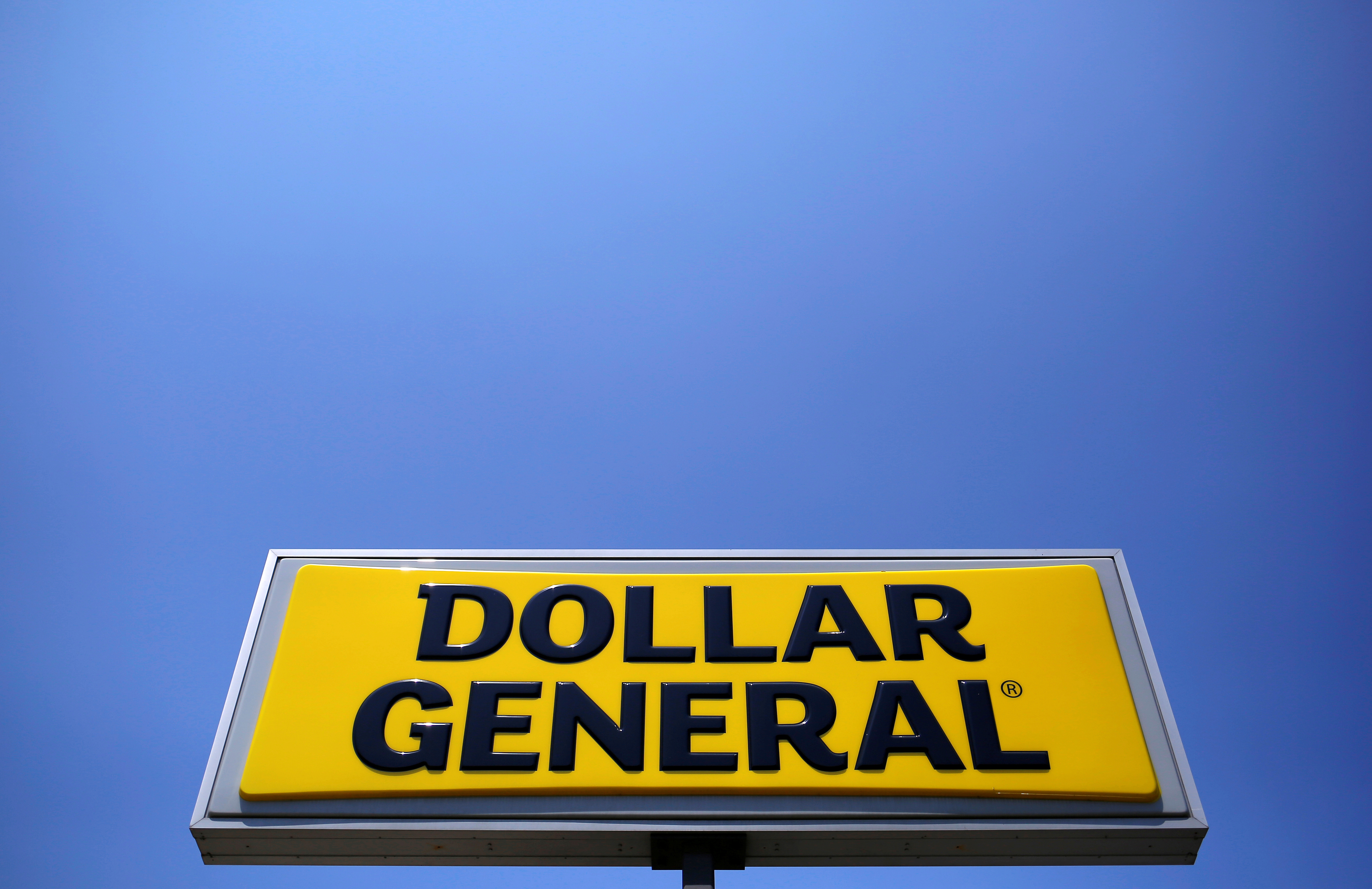 A sign is seen outside a Dollar General store in Chicago