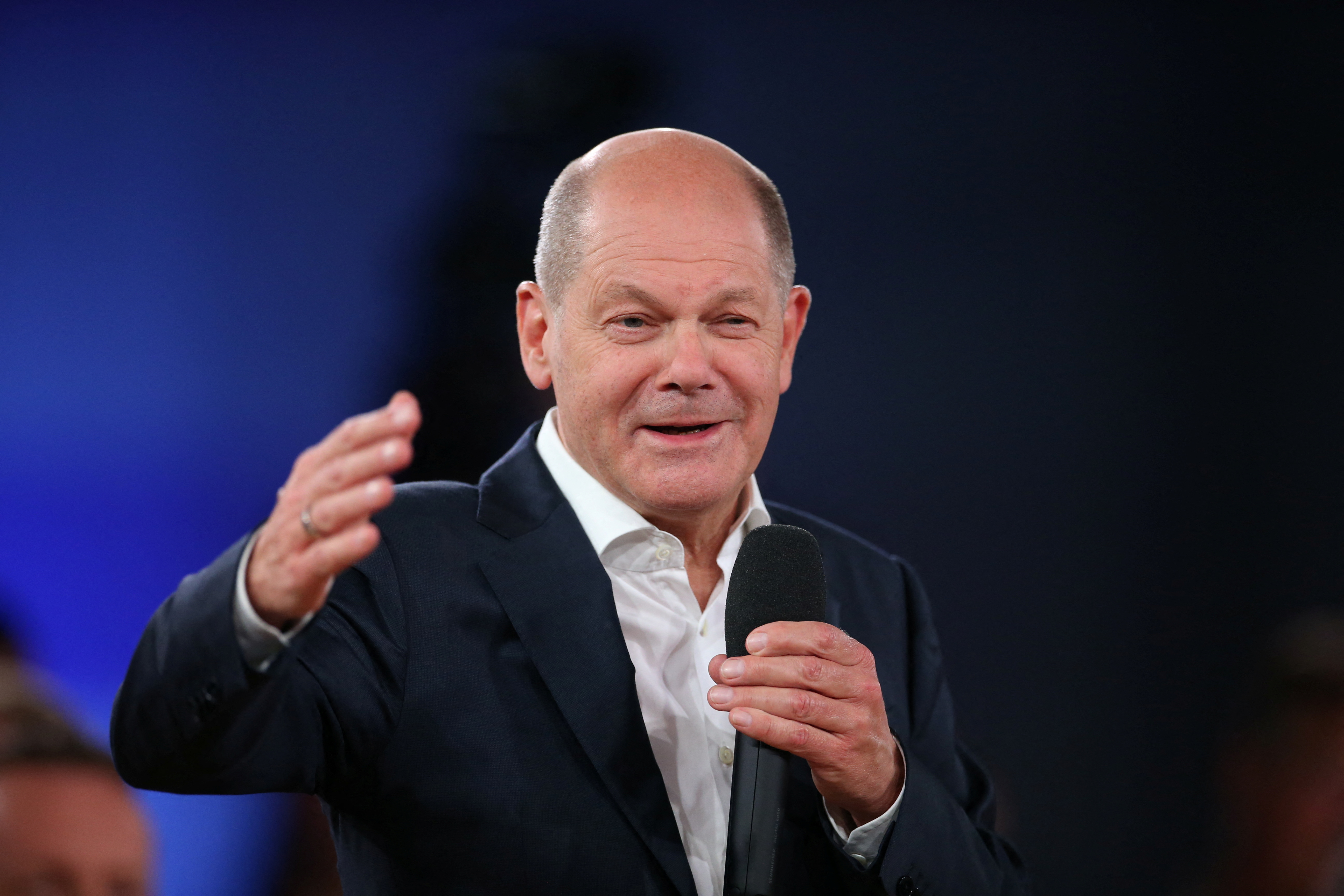 German Chancellor Olaf Scholz holds Chancellor-talks in Gifhorn
