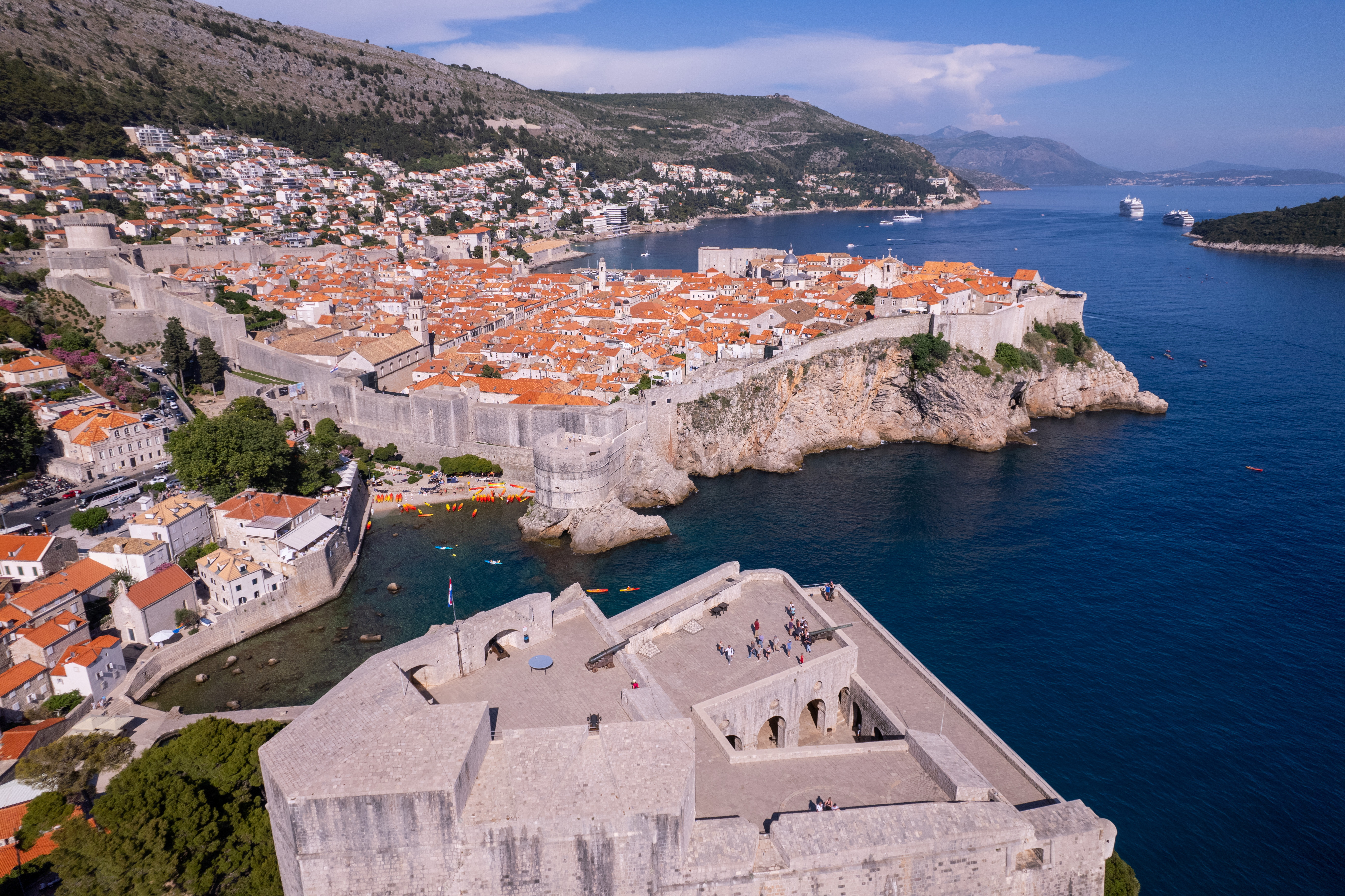 A general view of Dubrovnik