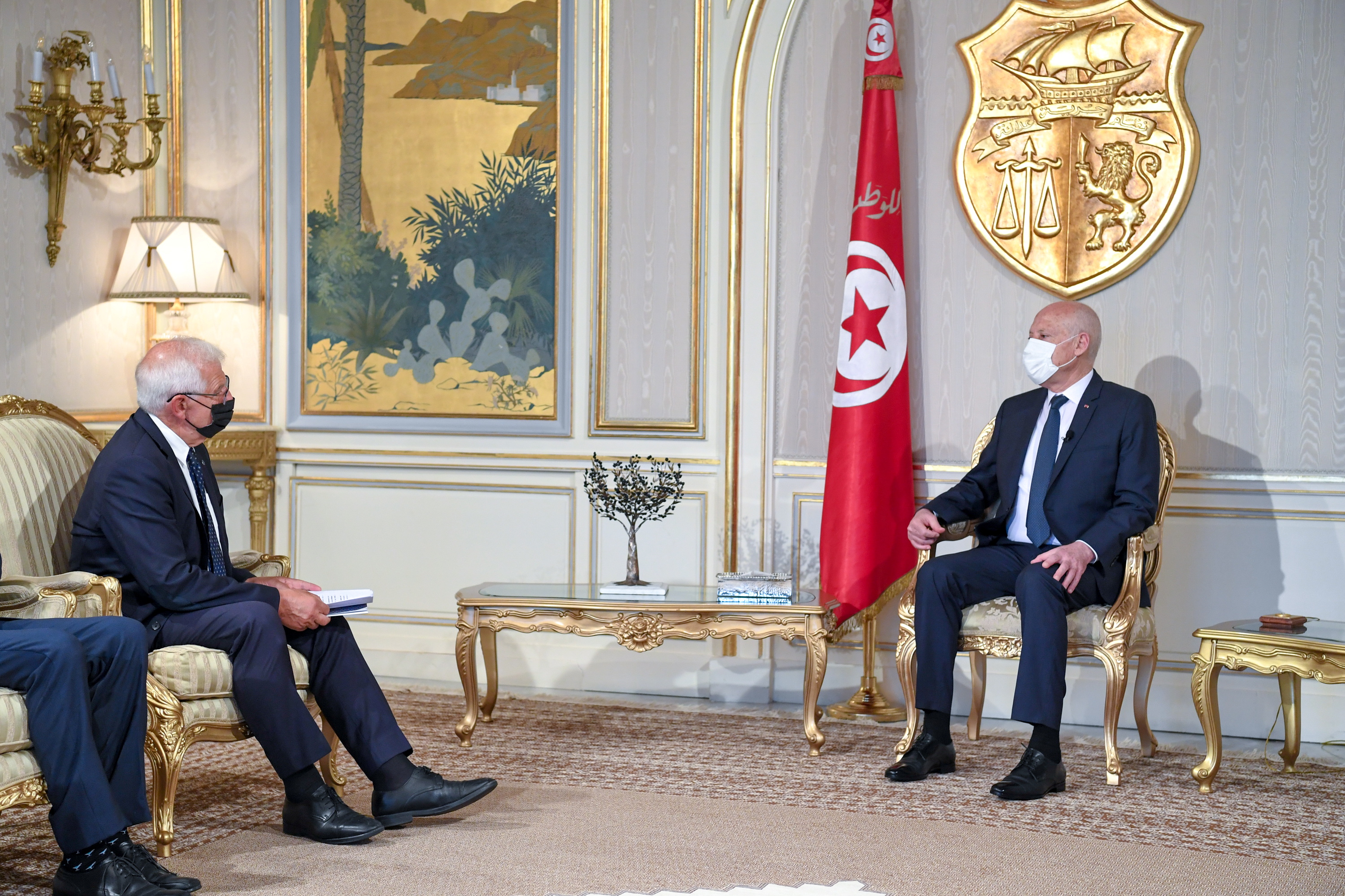 European Union Foreign Policy Chief Josep Borrell meets with Tunisia's President Kais Saied in Tunis