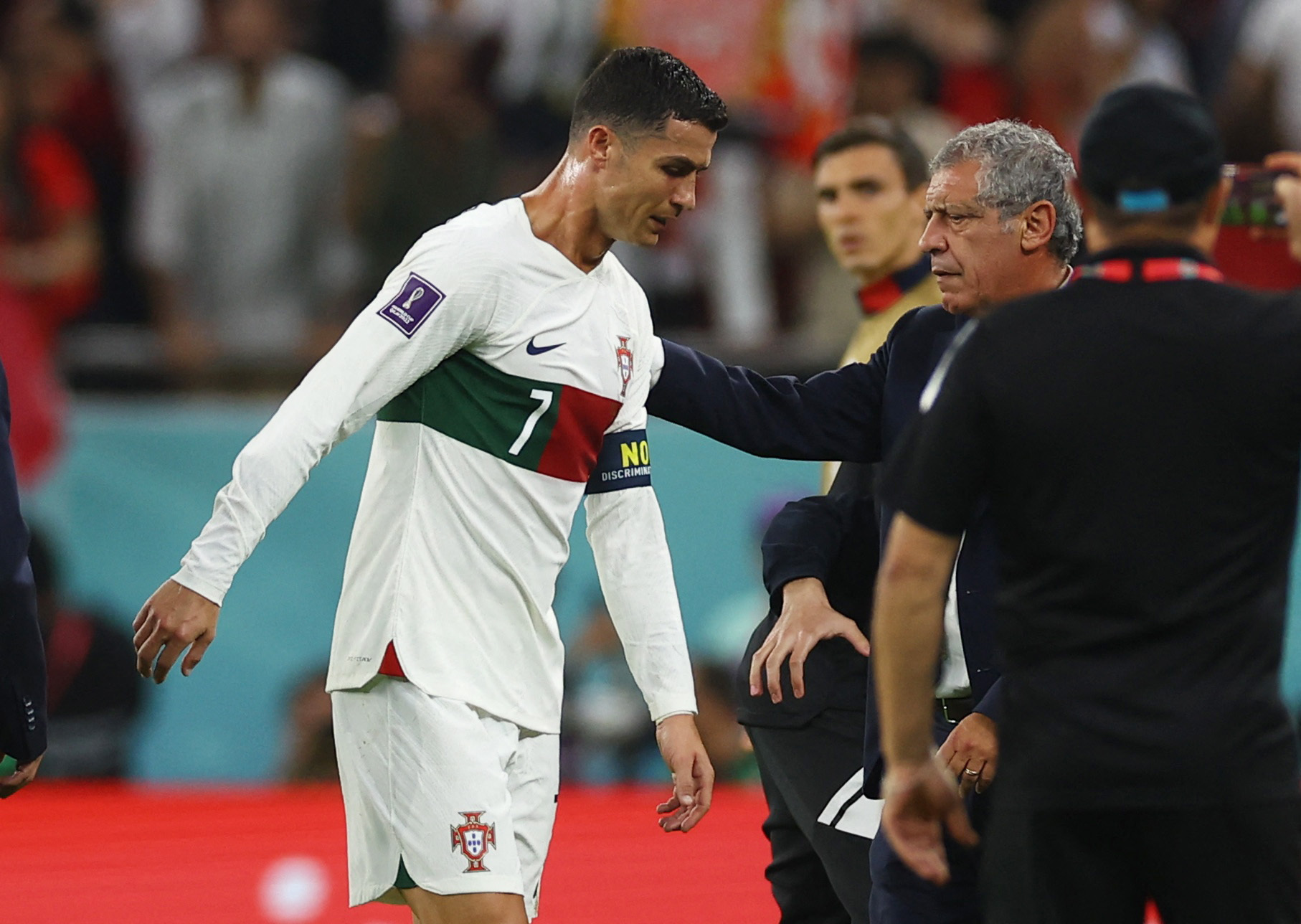 Portugal coach does not regret leaving Ronaldo out v Morocco | Reuters