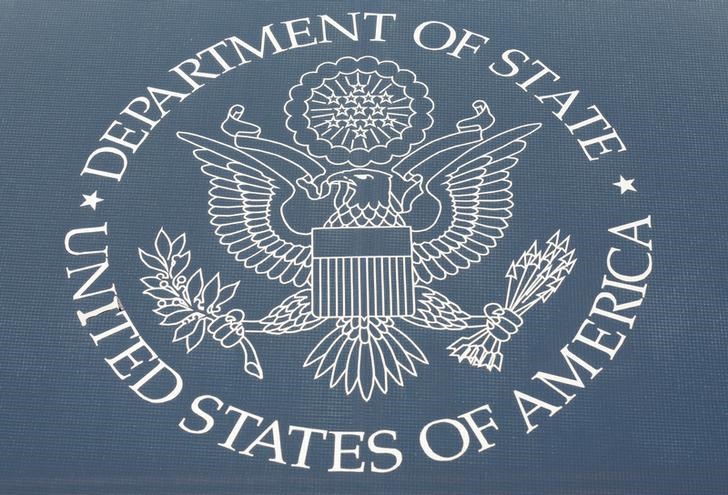 snThe seal of the United States Department of State is shown in Washington