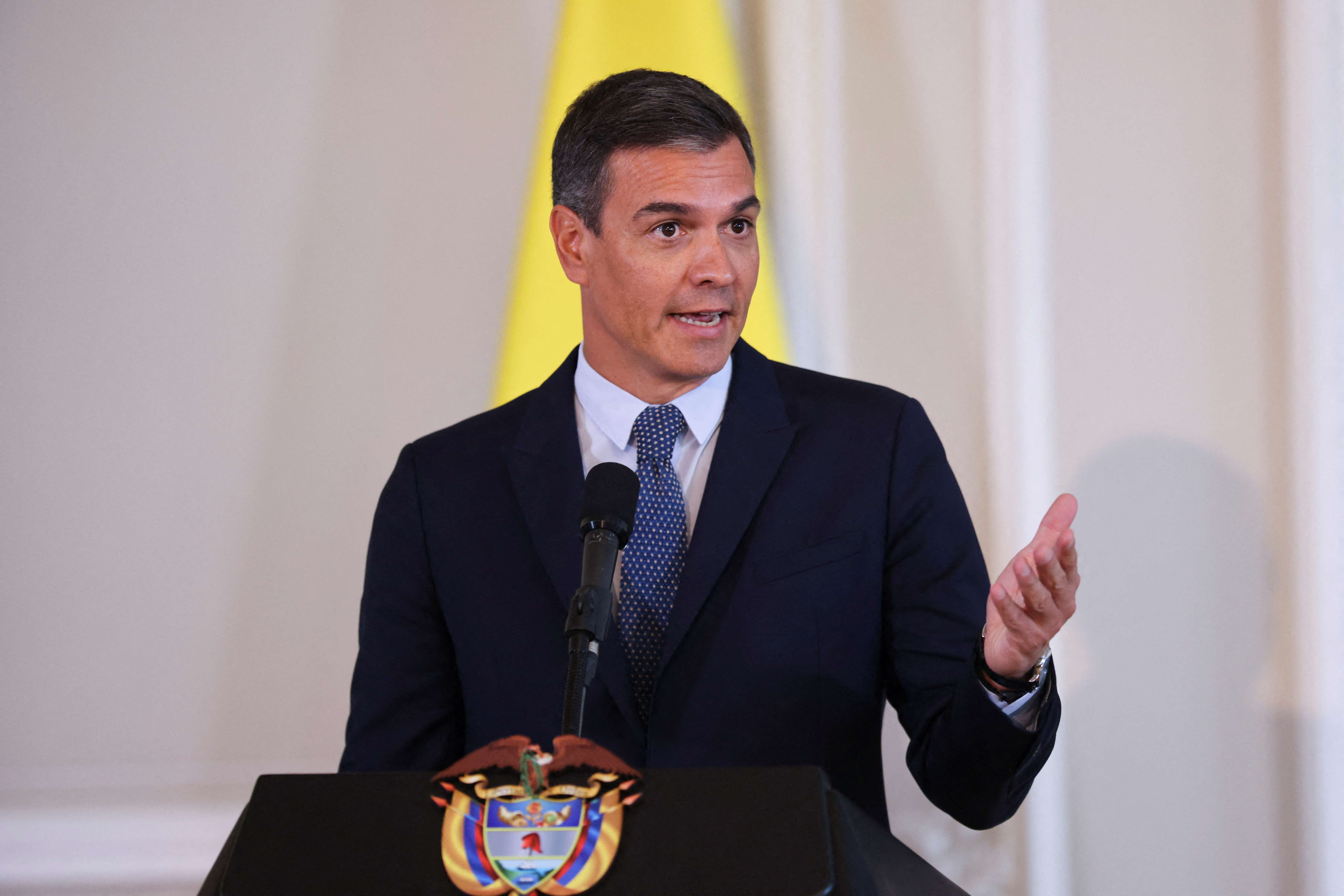 Spanish PM Sanchez visits Colombia