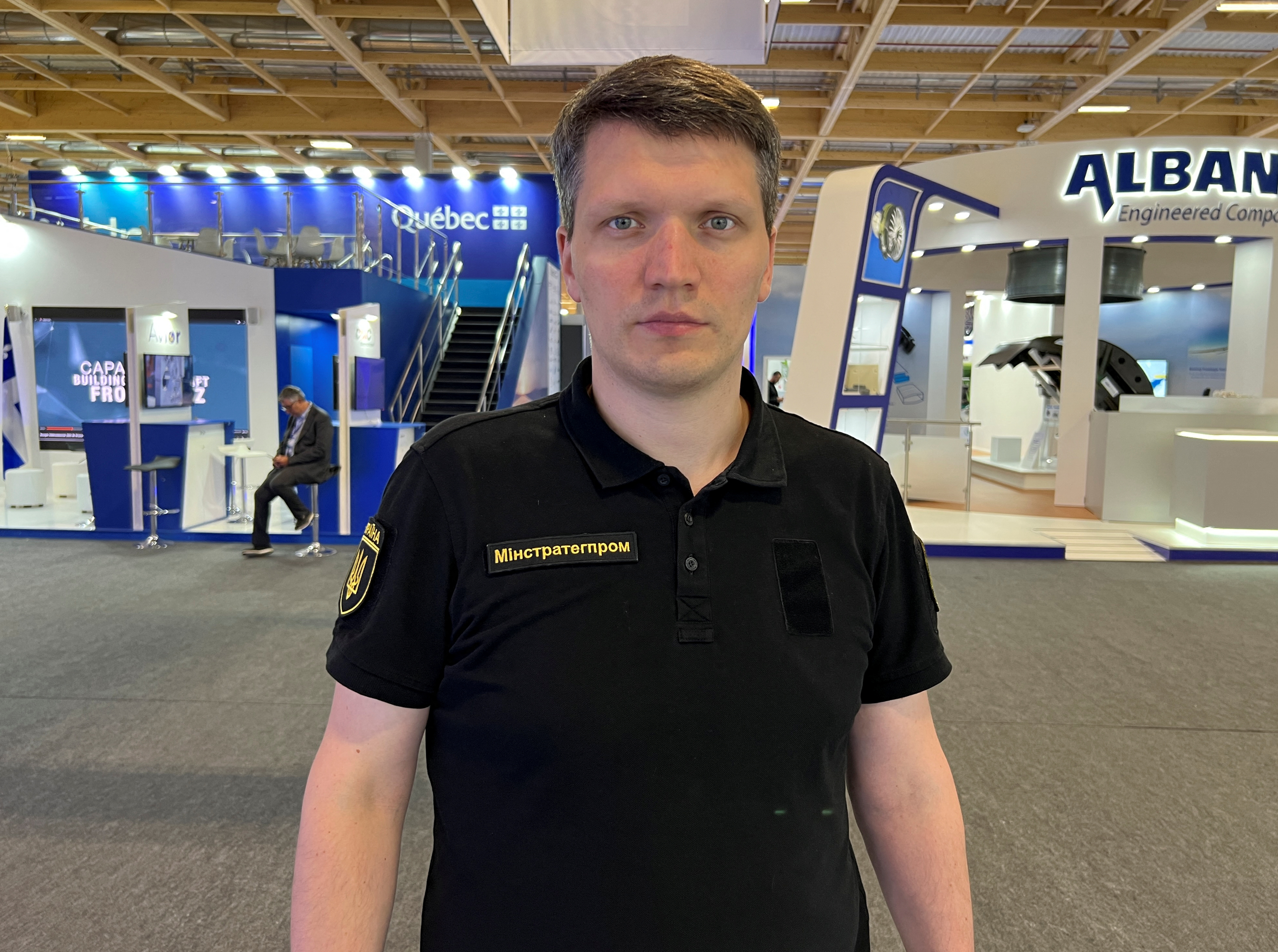 Sergiy Boyev at the 54th Paris Air Show near Paris