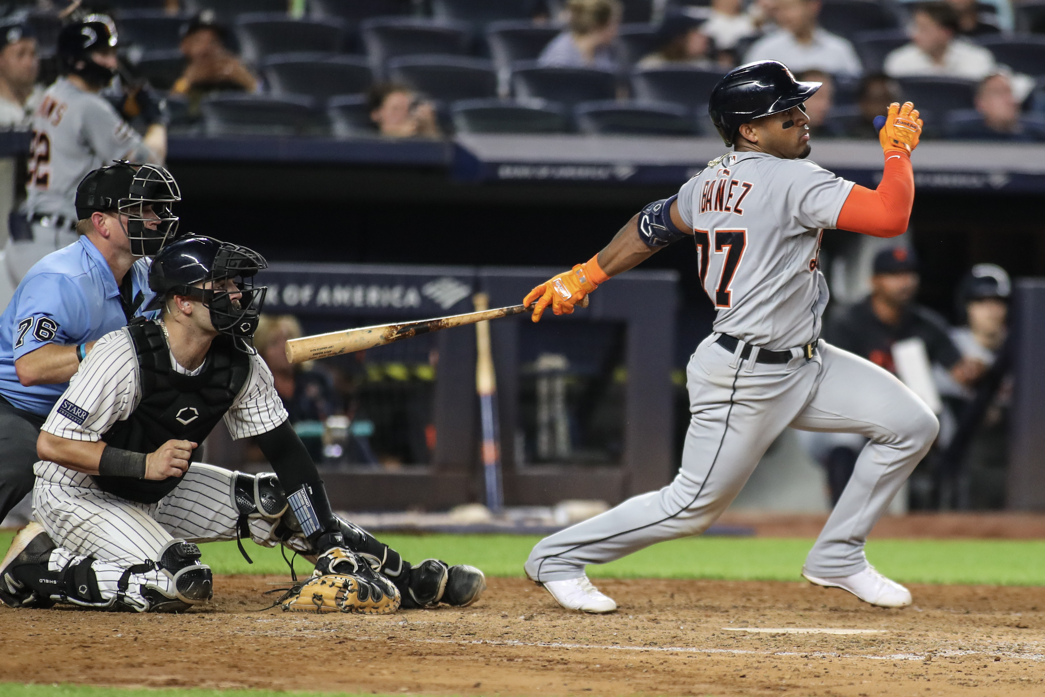 Jasson Dominguez homers again as Yankees capture 5th straight victory with  win over Tigers, National Sports