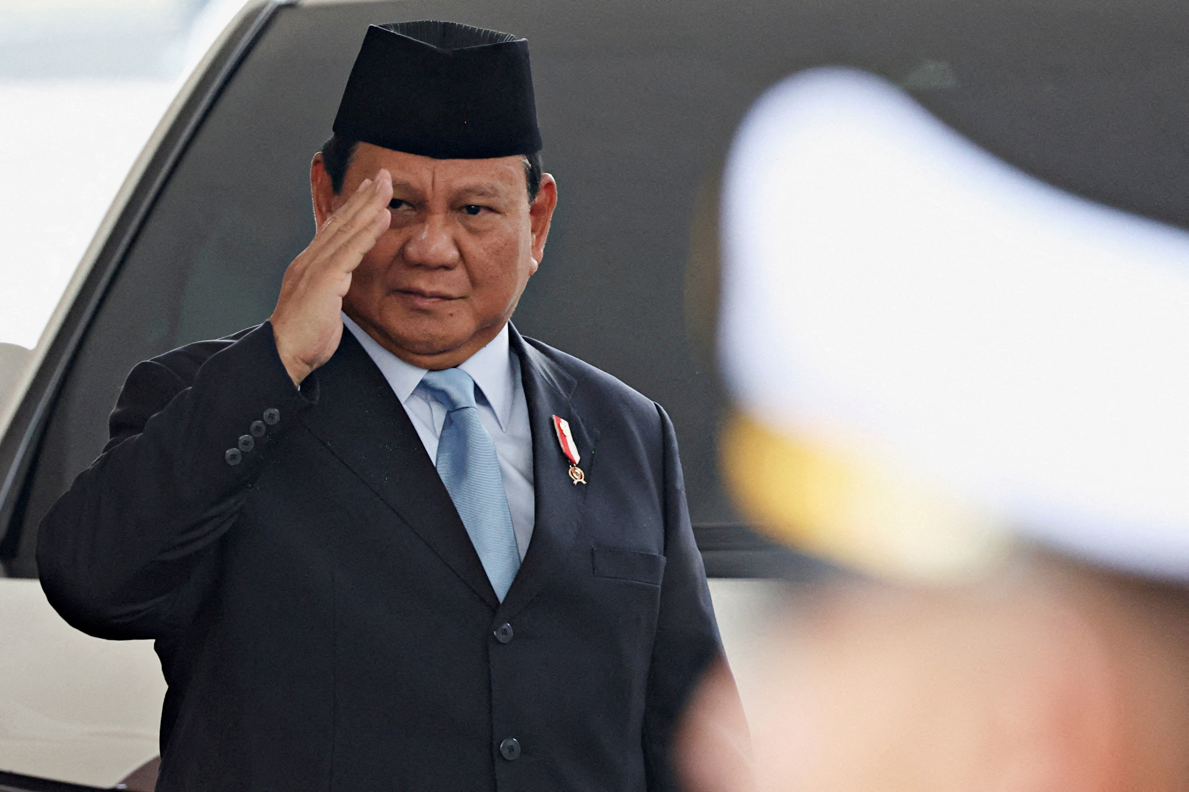 Indonesian President-elect Prabowo Subianto in Jakarta