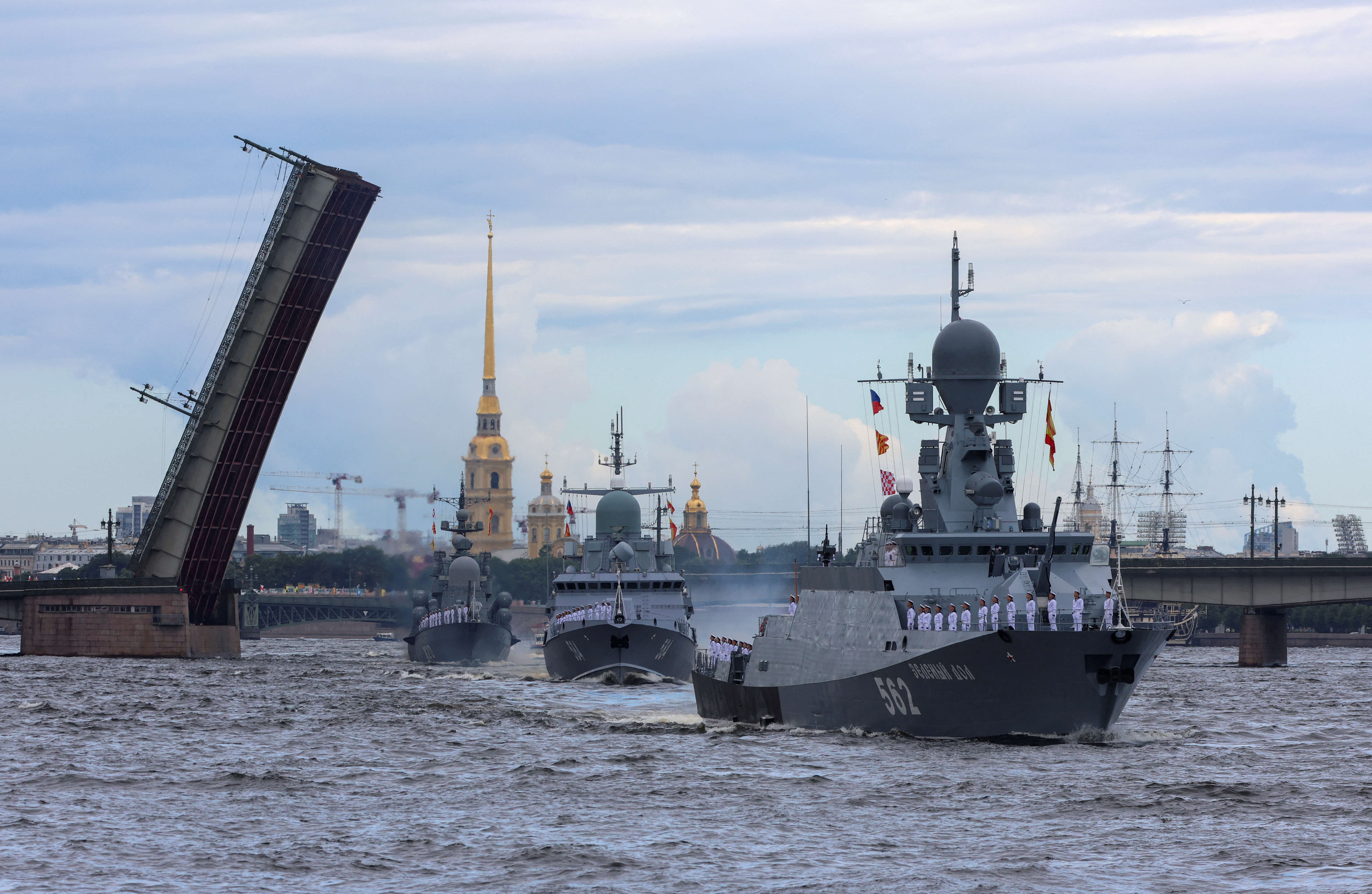 Russian Navy Day celebrations in Saint Petersburg