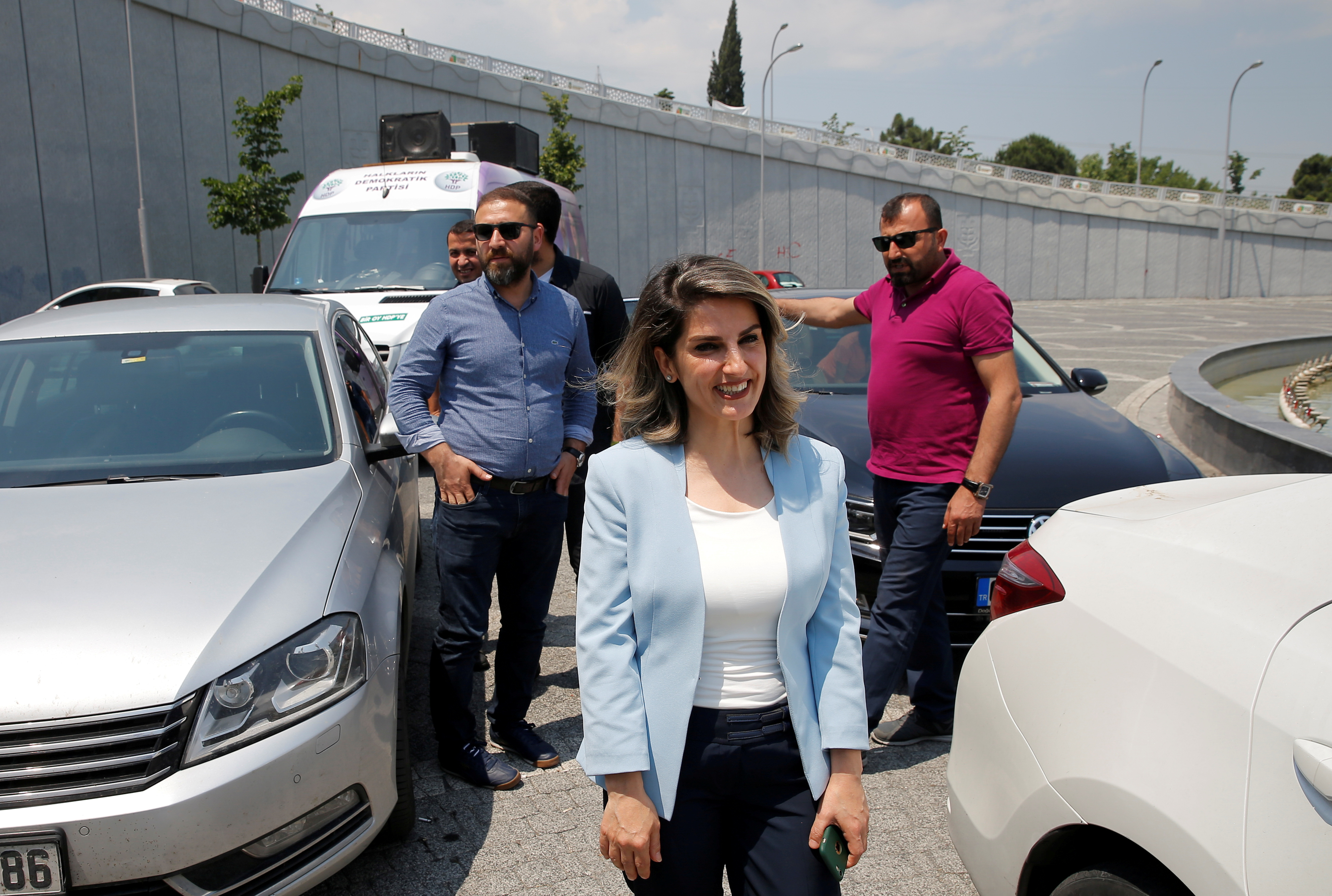 Basak Demirtas arrives for a regular visit to Selahattin Demirtas in Edirne Prison