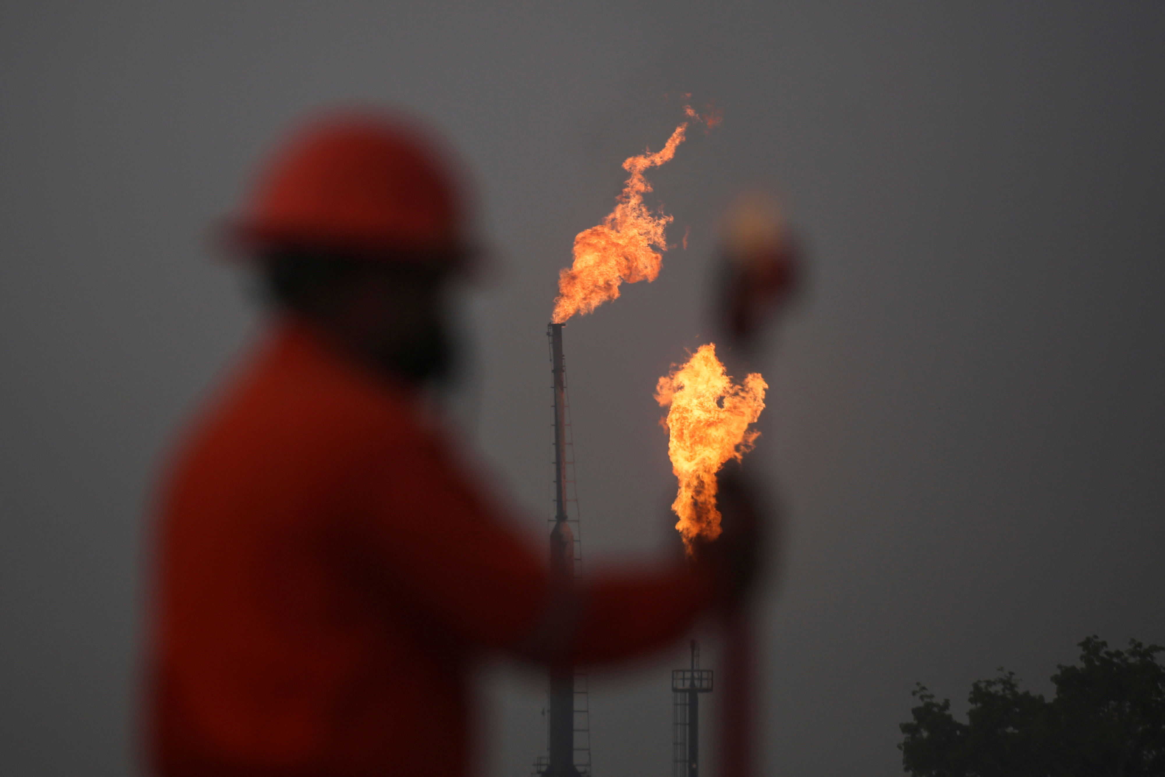 Pemex burns one of Mexico's largest gas deposits as regulator circles, in Tierra Blanca