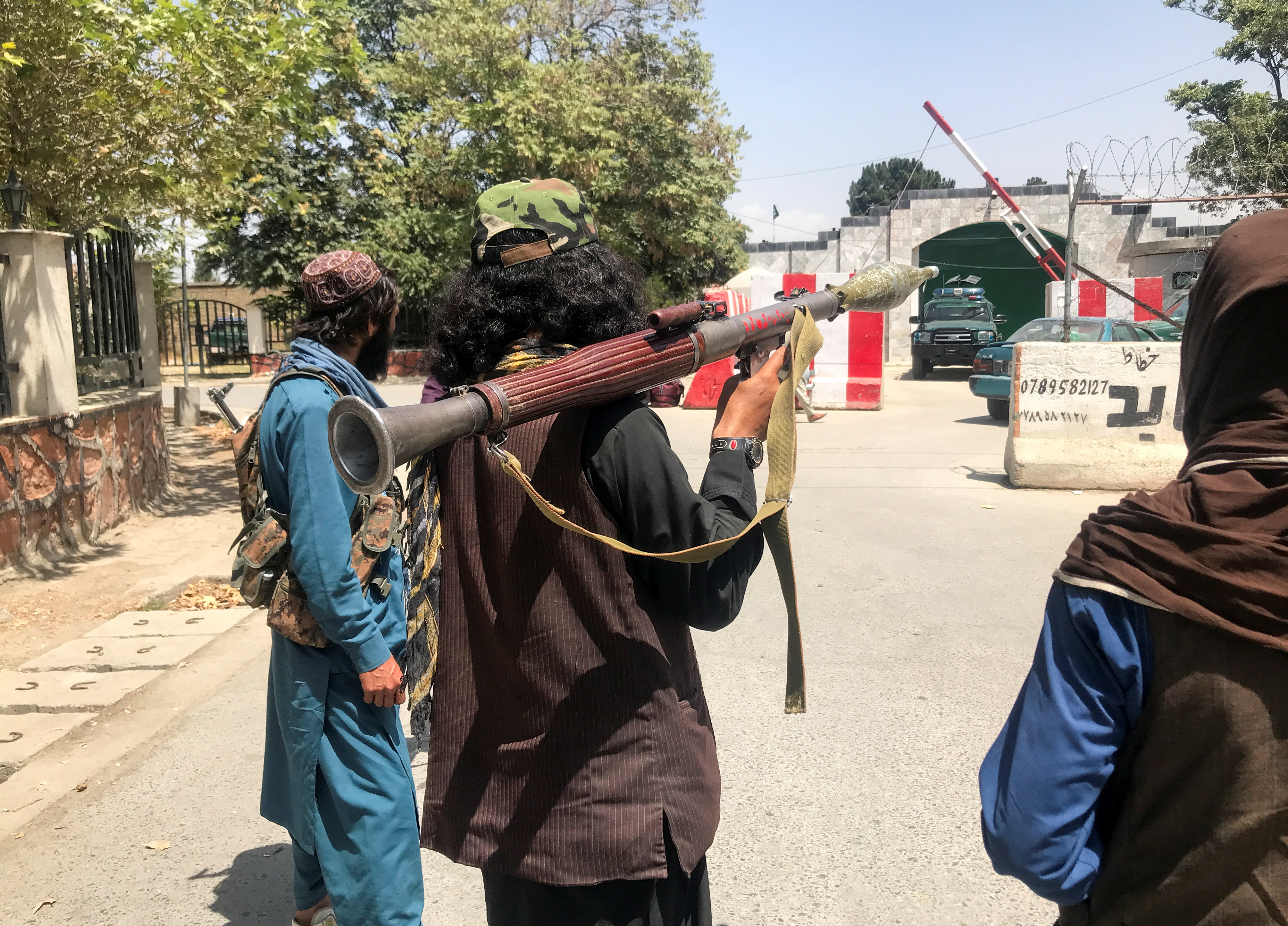 Taliban forces in Kabul