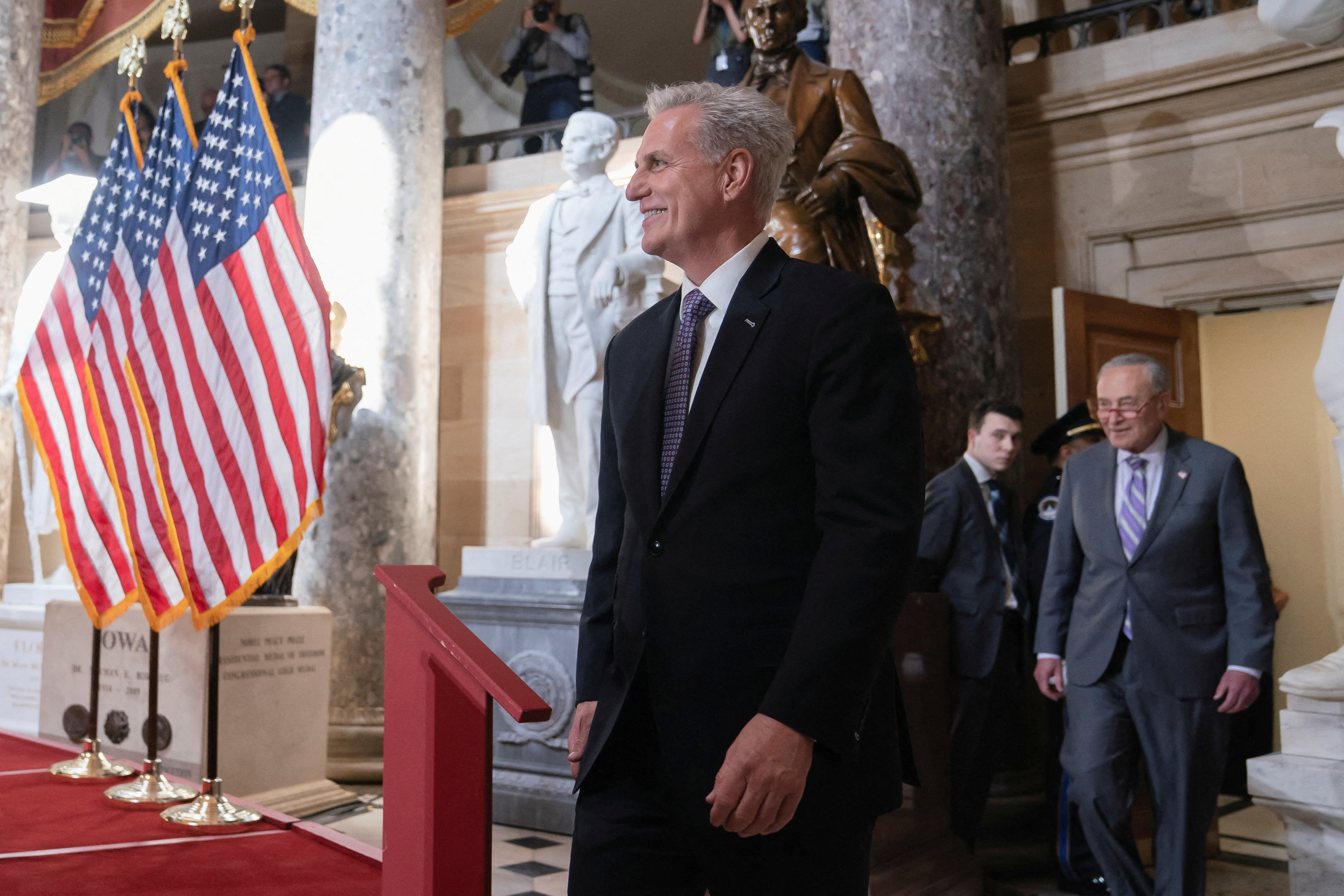 Portrait unveiling ceremony on Capitol Hill in Washington