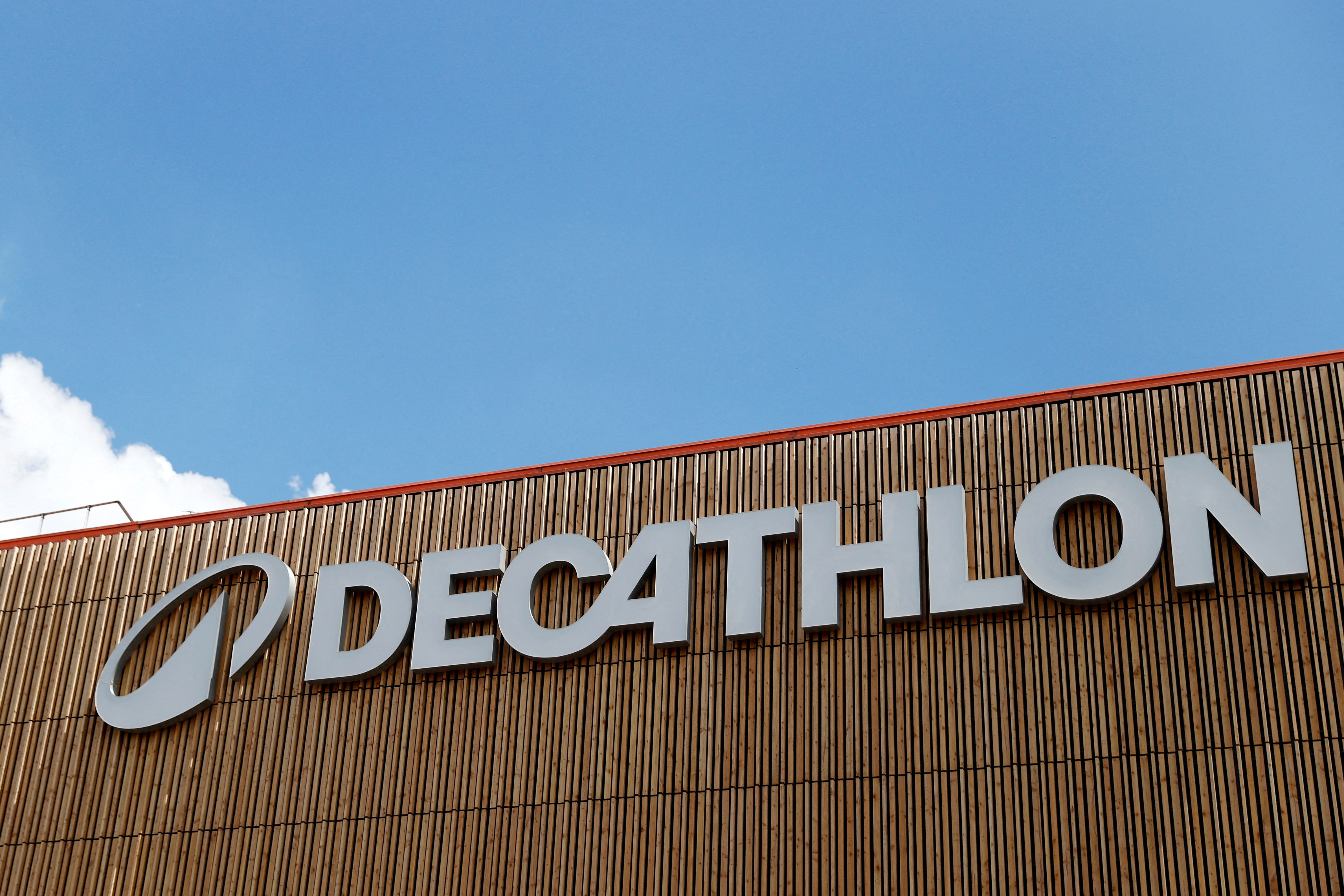 Logo of Decathlon in Montreuil near Paris