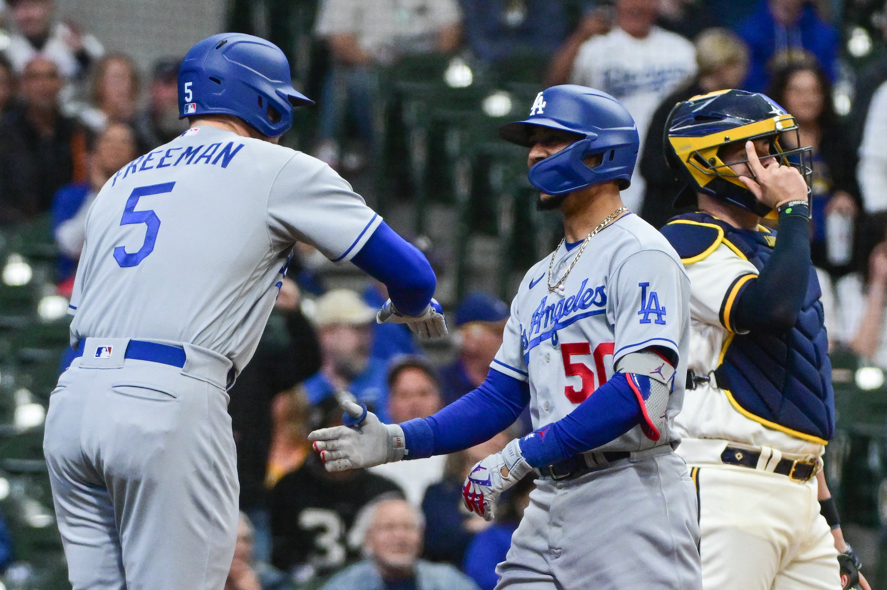 Will Smith Dodgers catcher praises bullpen after Noah Syndergaard exited  game vs Brewers