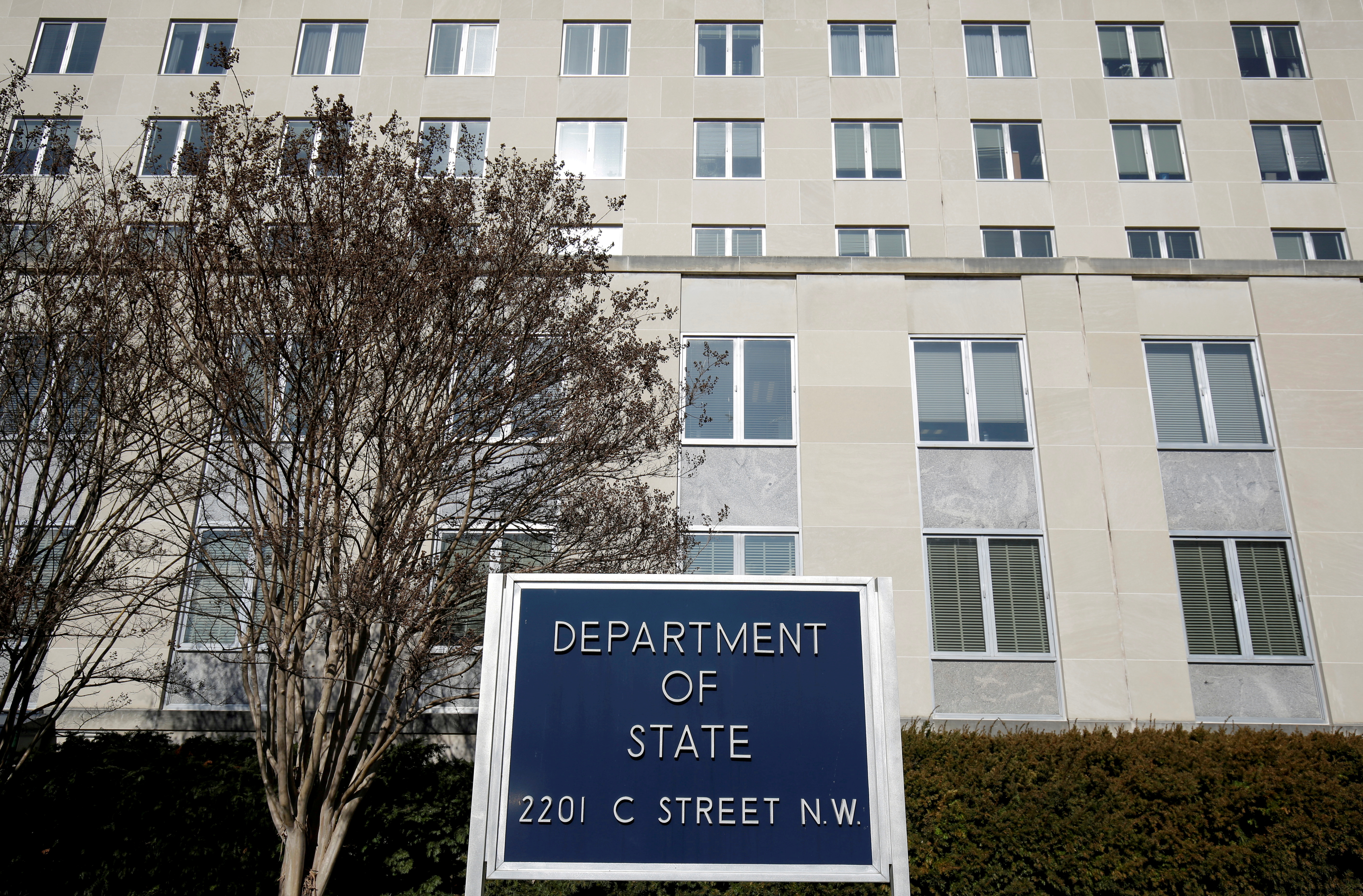 The State Department Building is pictured in Washington
