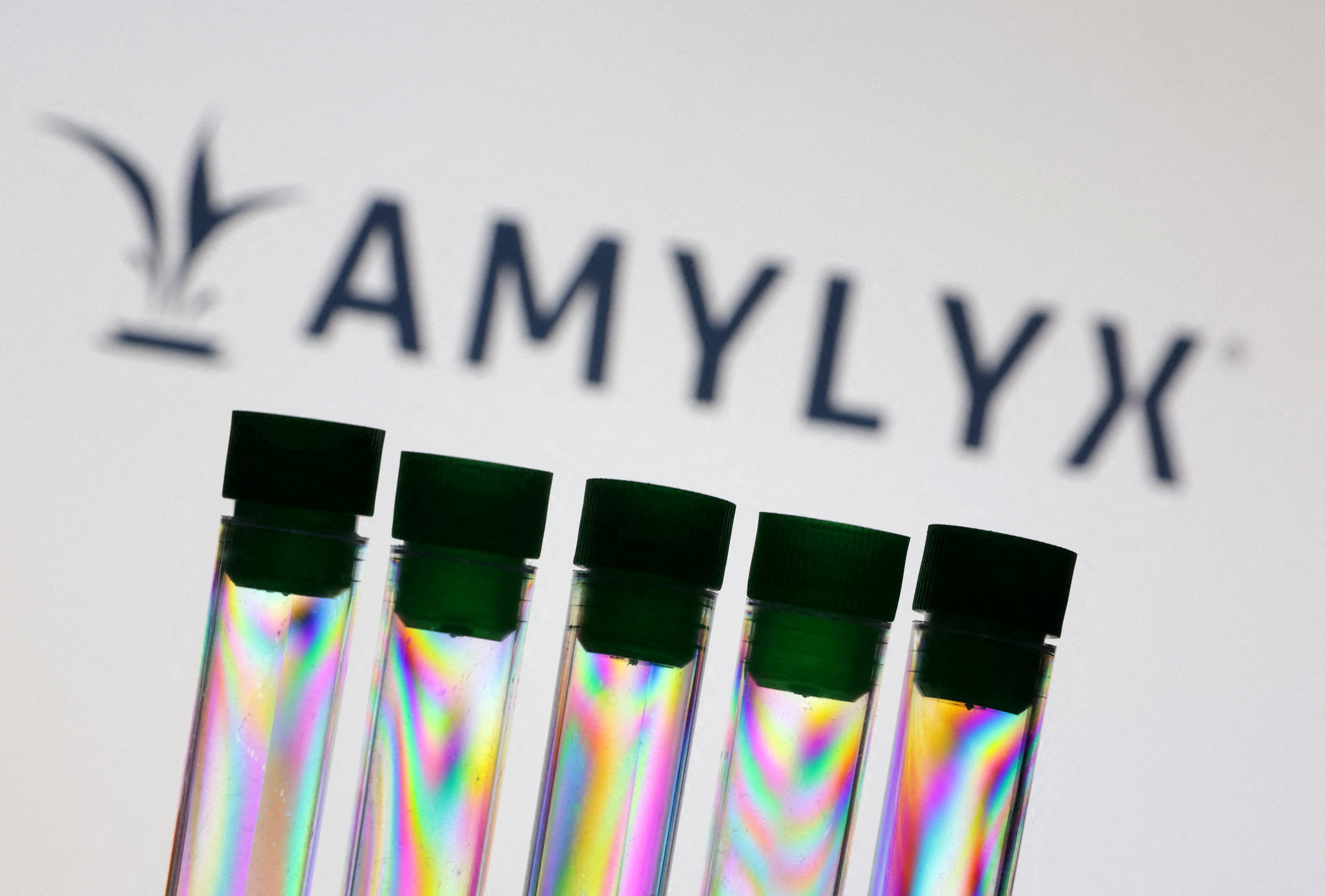 Illustration shows Amylyx logo
