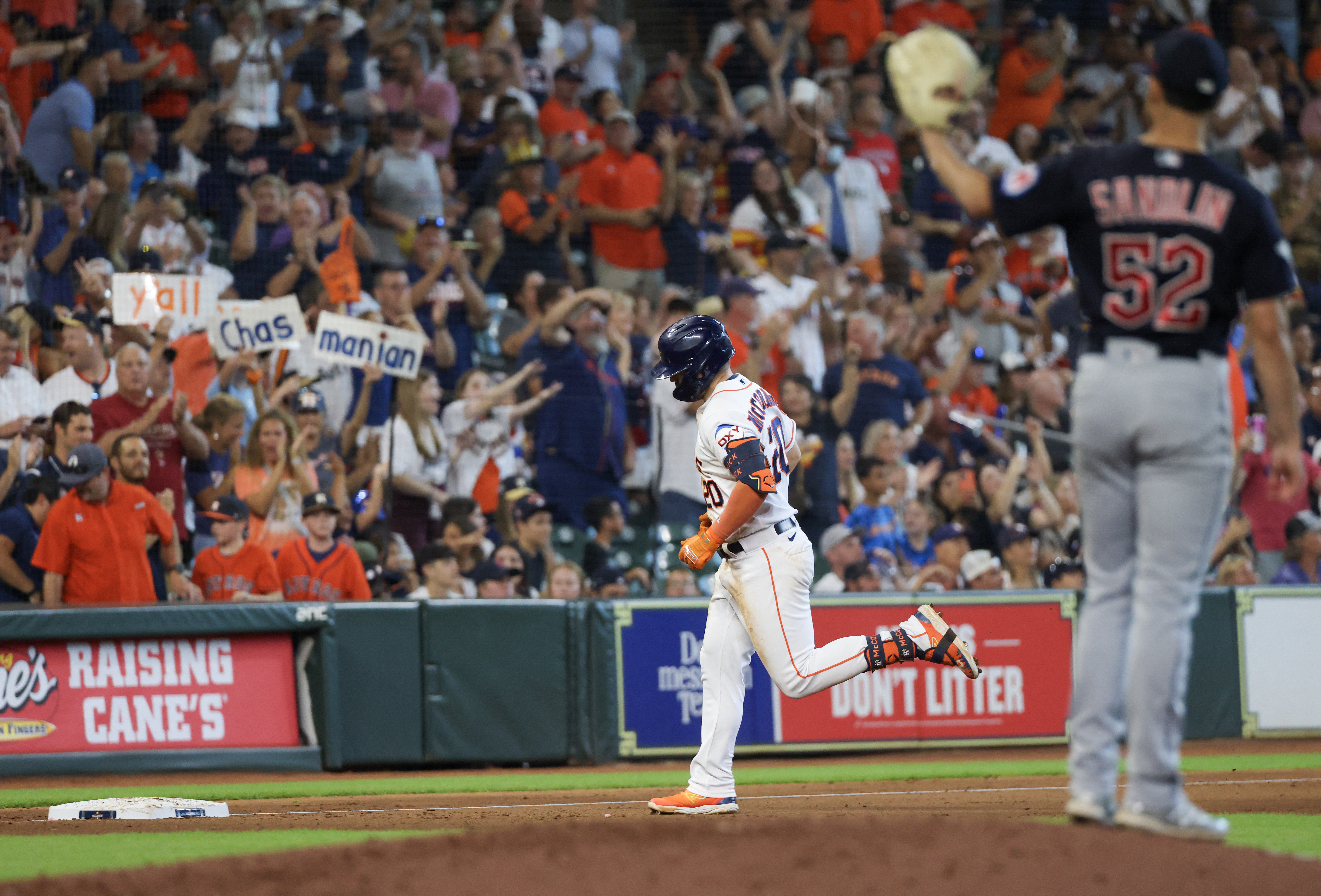 McCormick homers twice to give Astros 3-2 win over Guardians, series sweep  - ABC News