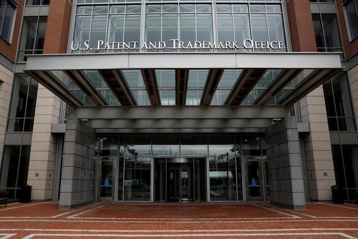 The United States Patent and Trademark Office (USPTO) is seen in Alexandria, Virginia