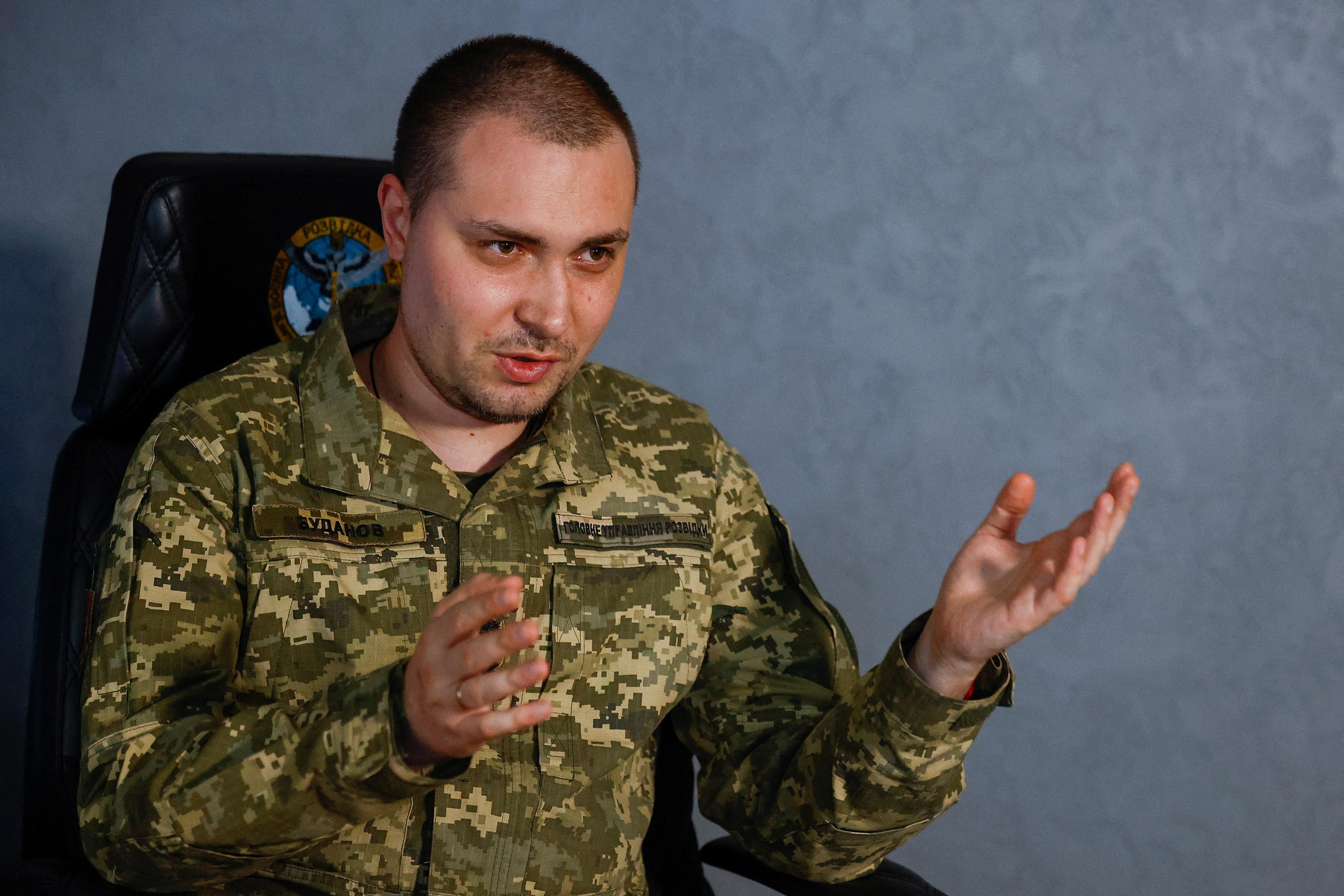 Ukraine's Military Intelligence chief Budanov attends an interview with Reuters in Kyiv
