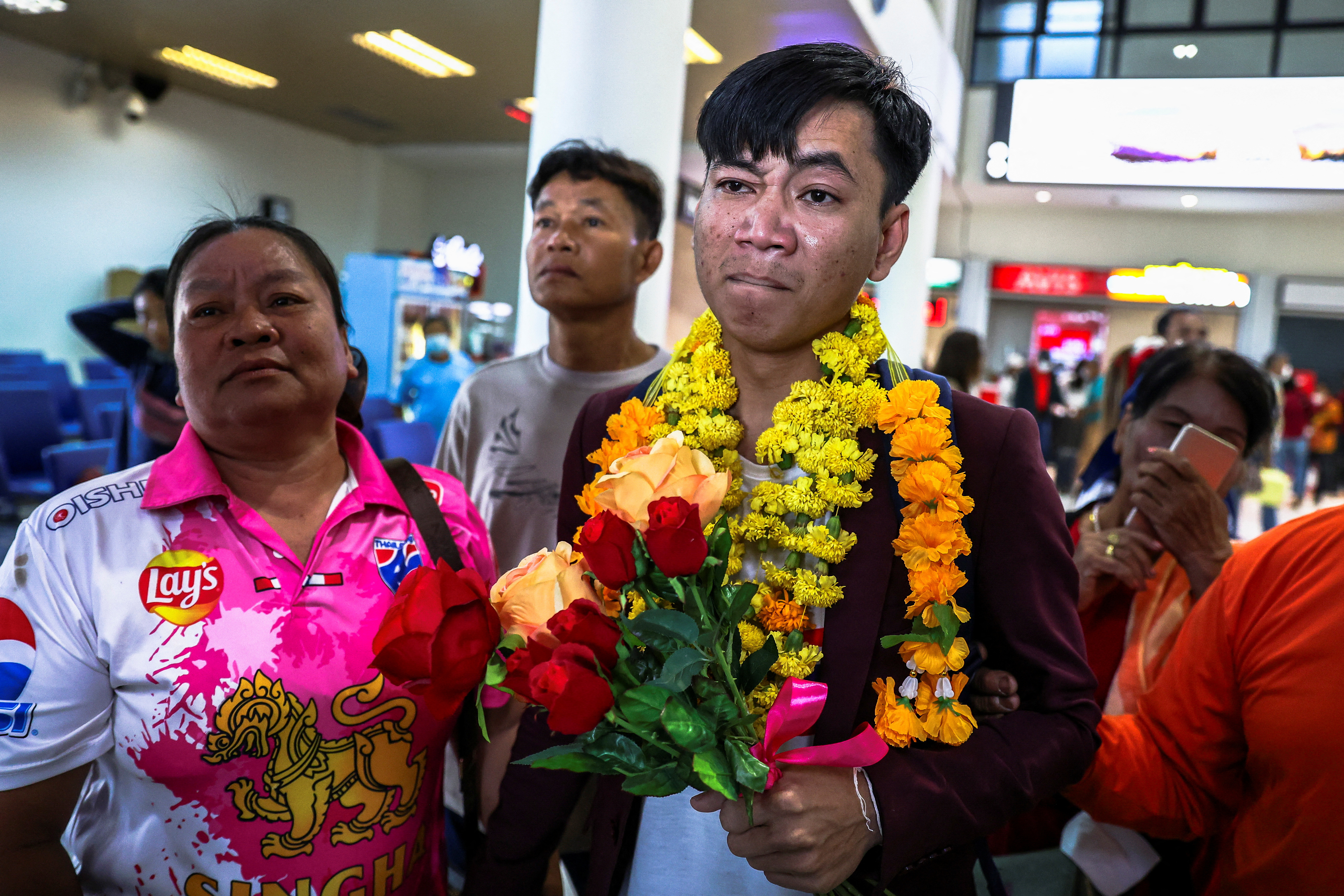 I was reborn&apos;: Thai hostages have reunion <b>after</b> <b>homecoming</b> from Gaza.