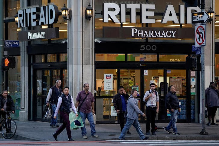 A Rite Aid store is shown in downtown Los Angeles, California