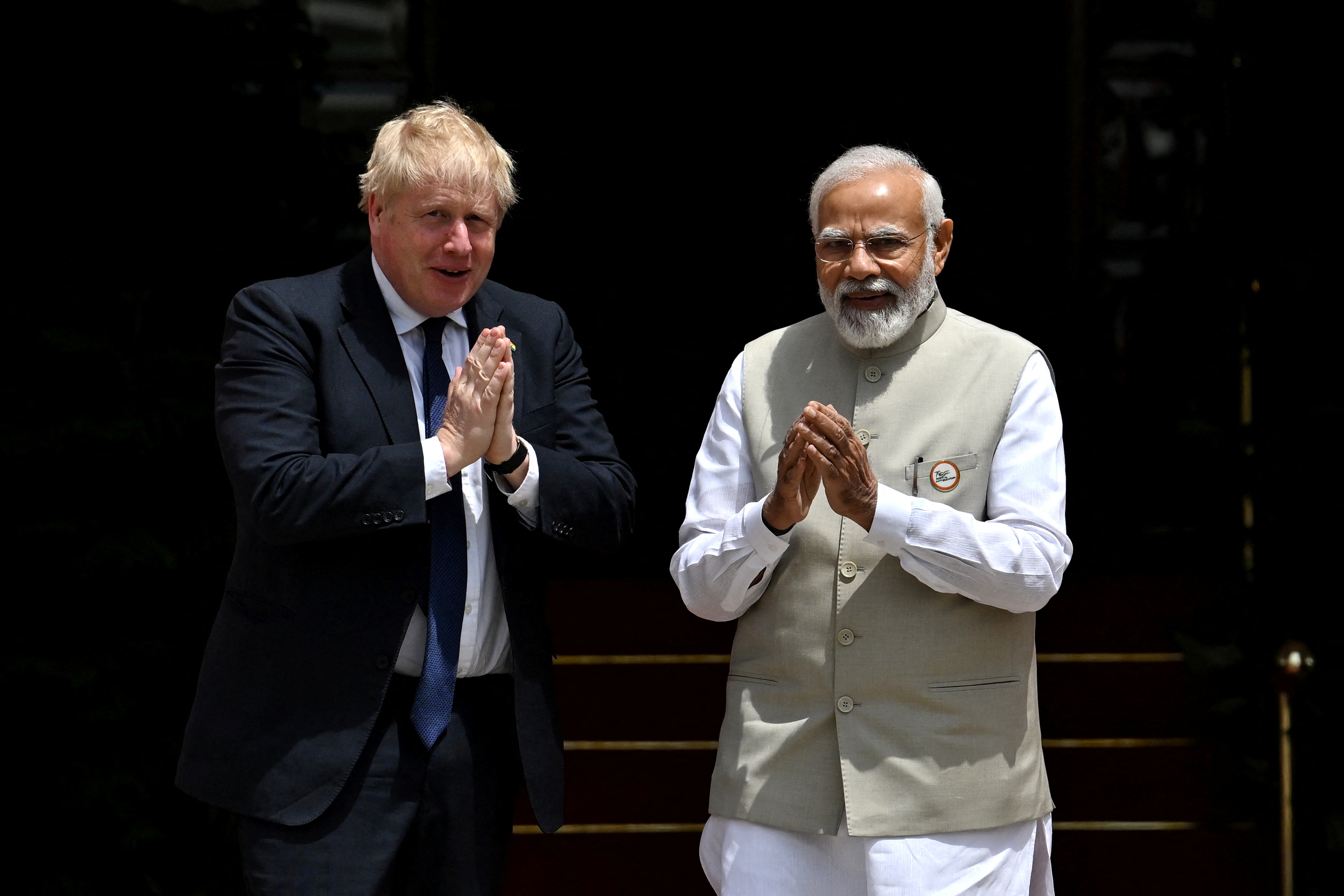British Prime Minister Boris Johnson visits India