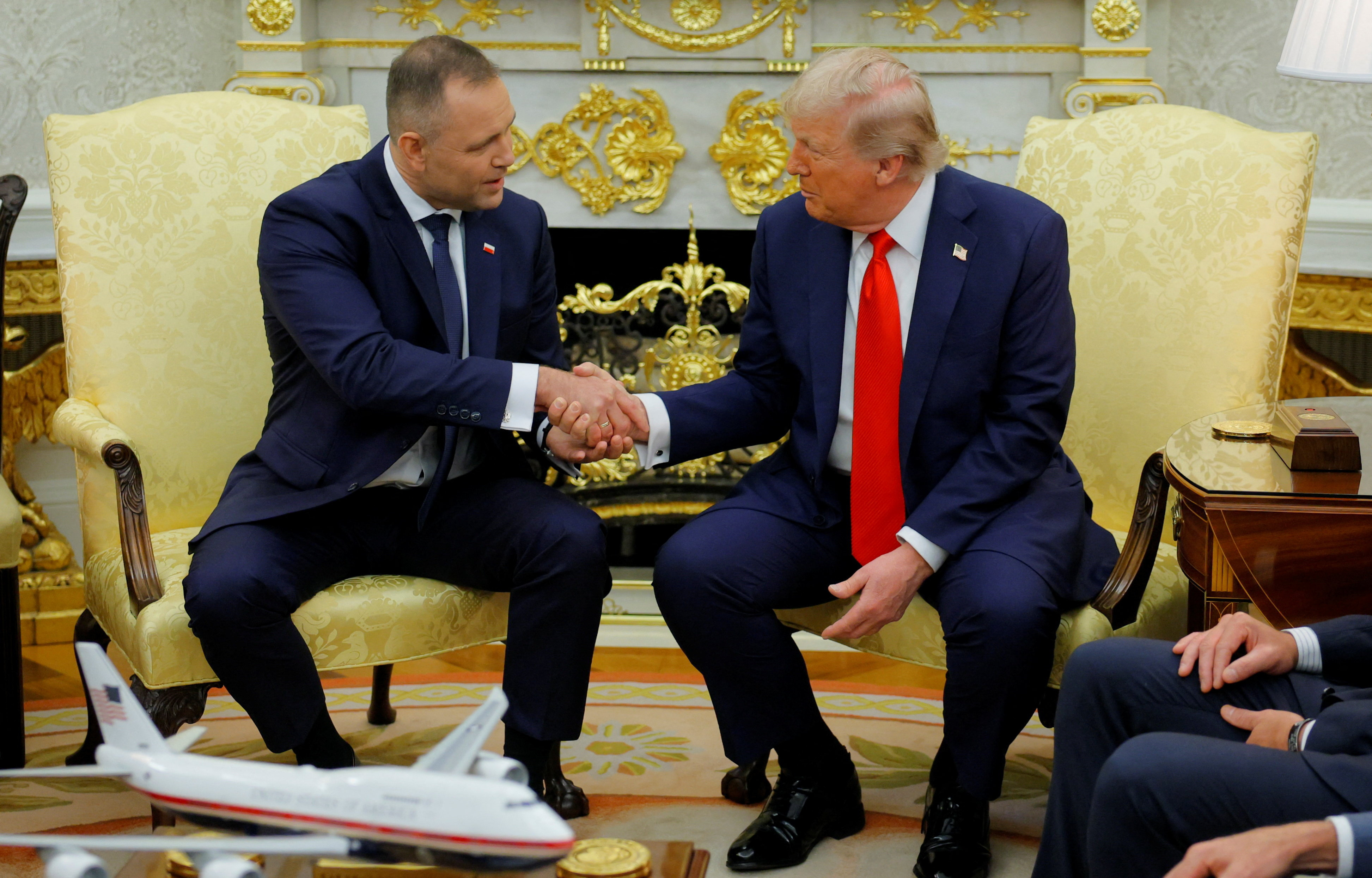 トランプ氏、米軍のポーランド増派を示唆 ナブロツキ大統領と会談