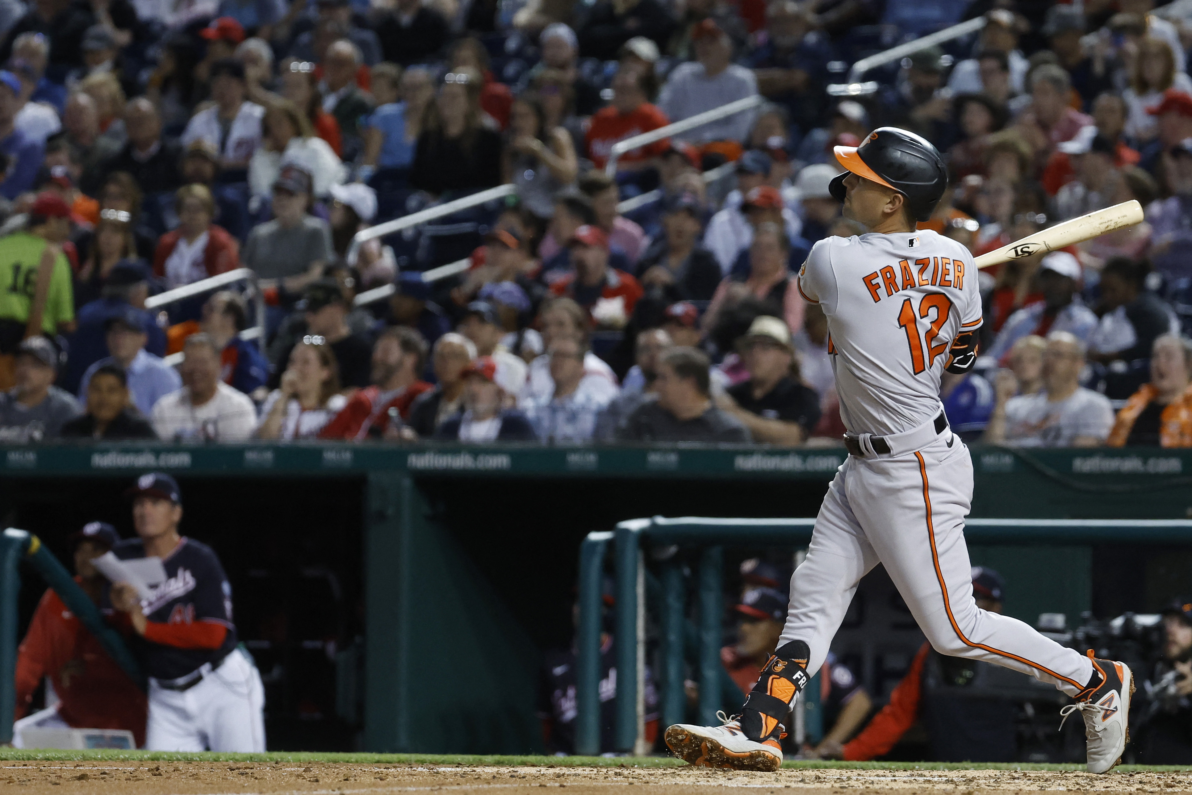 Adam Frazier homers off the bench and Kyle Bradish cruises in return as  Orioles shut out Nationals again, 4-0