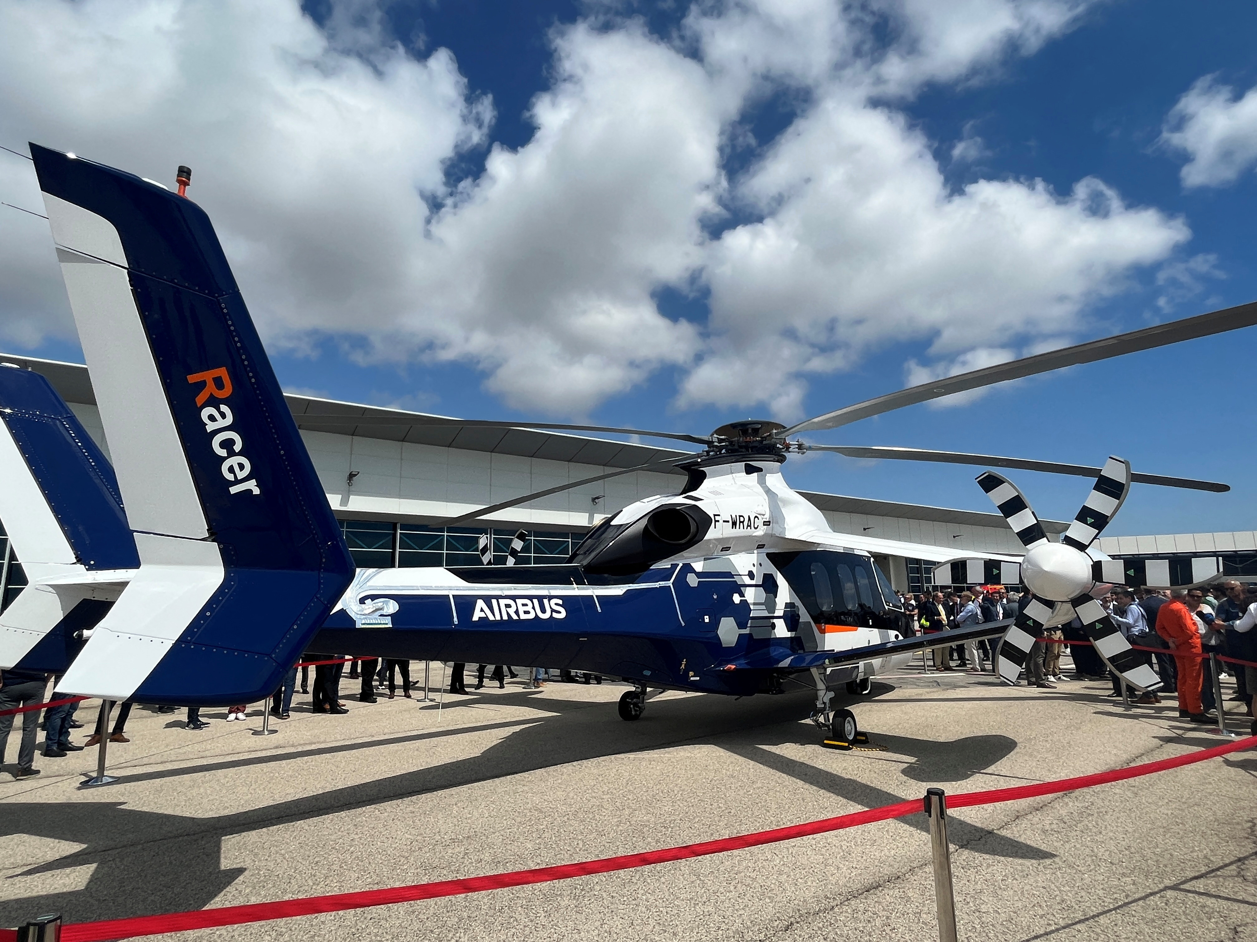 Airbus Helicopters' Racer high-speed demonstrator model seen on display at Marignane