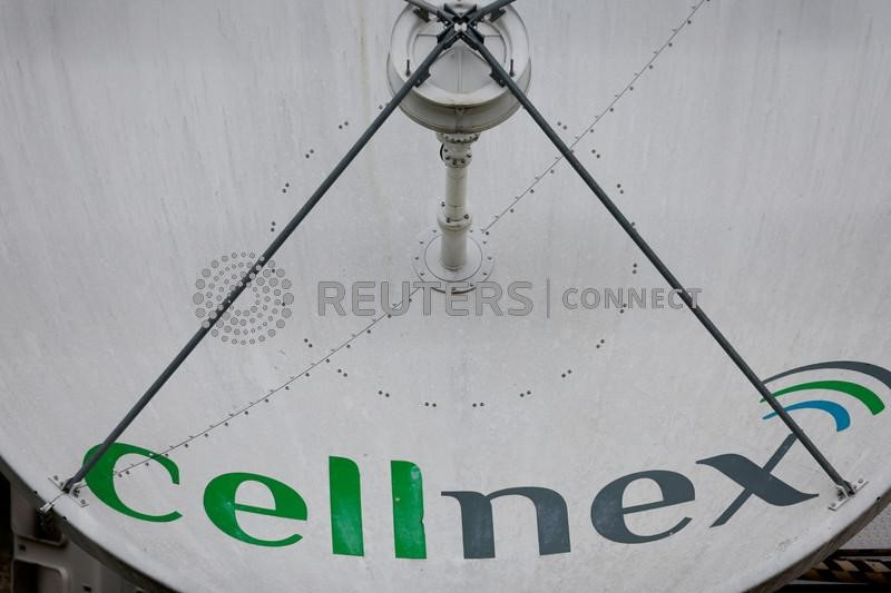 A telecom antenna of Spain’s telecom infrastructure company Cellnex is seen in Madrid