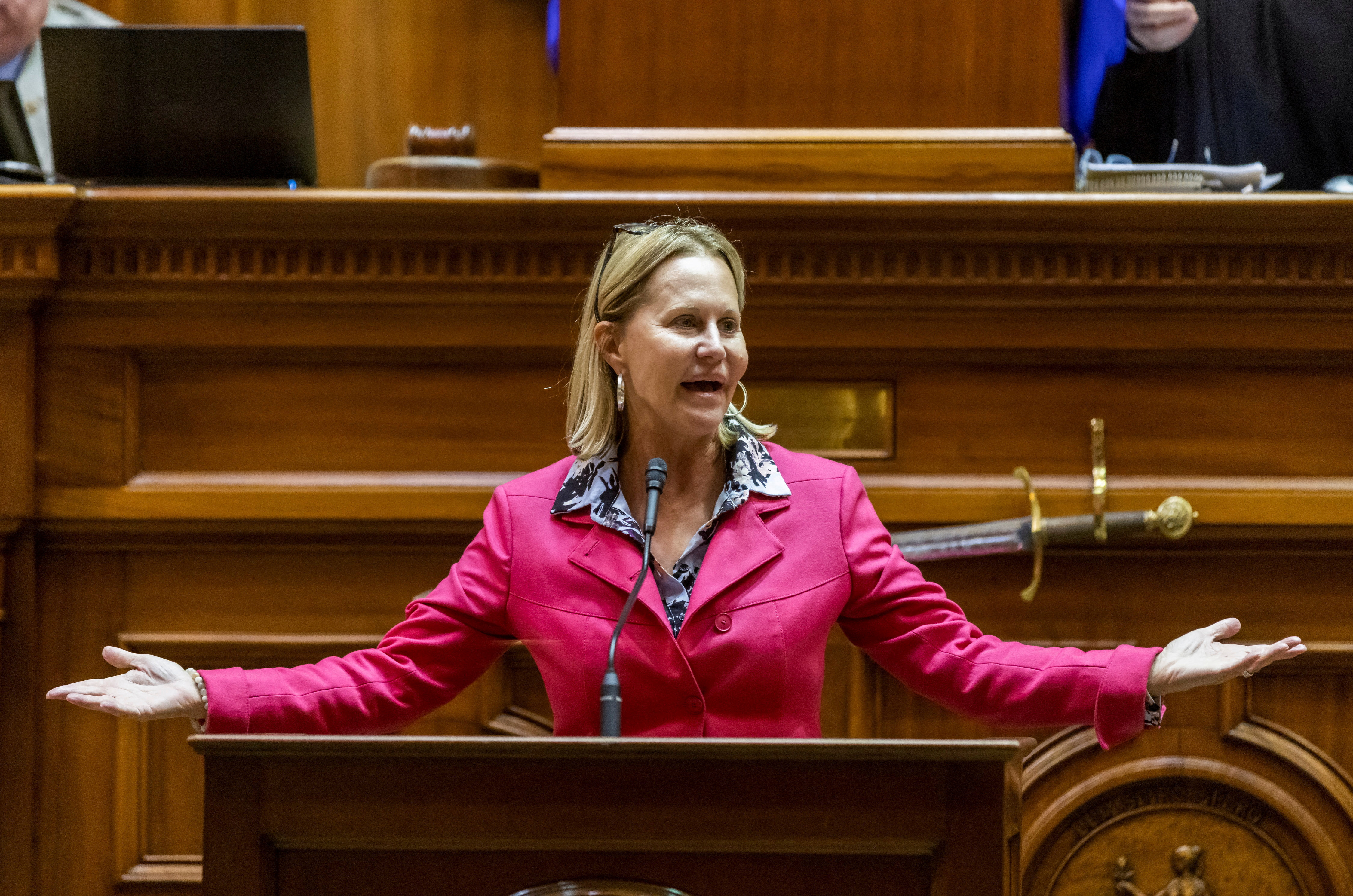 South Carolina Senate members debate a new ban on abortion in Columbia
