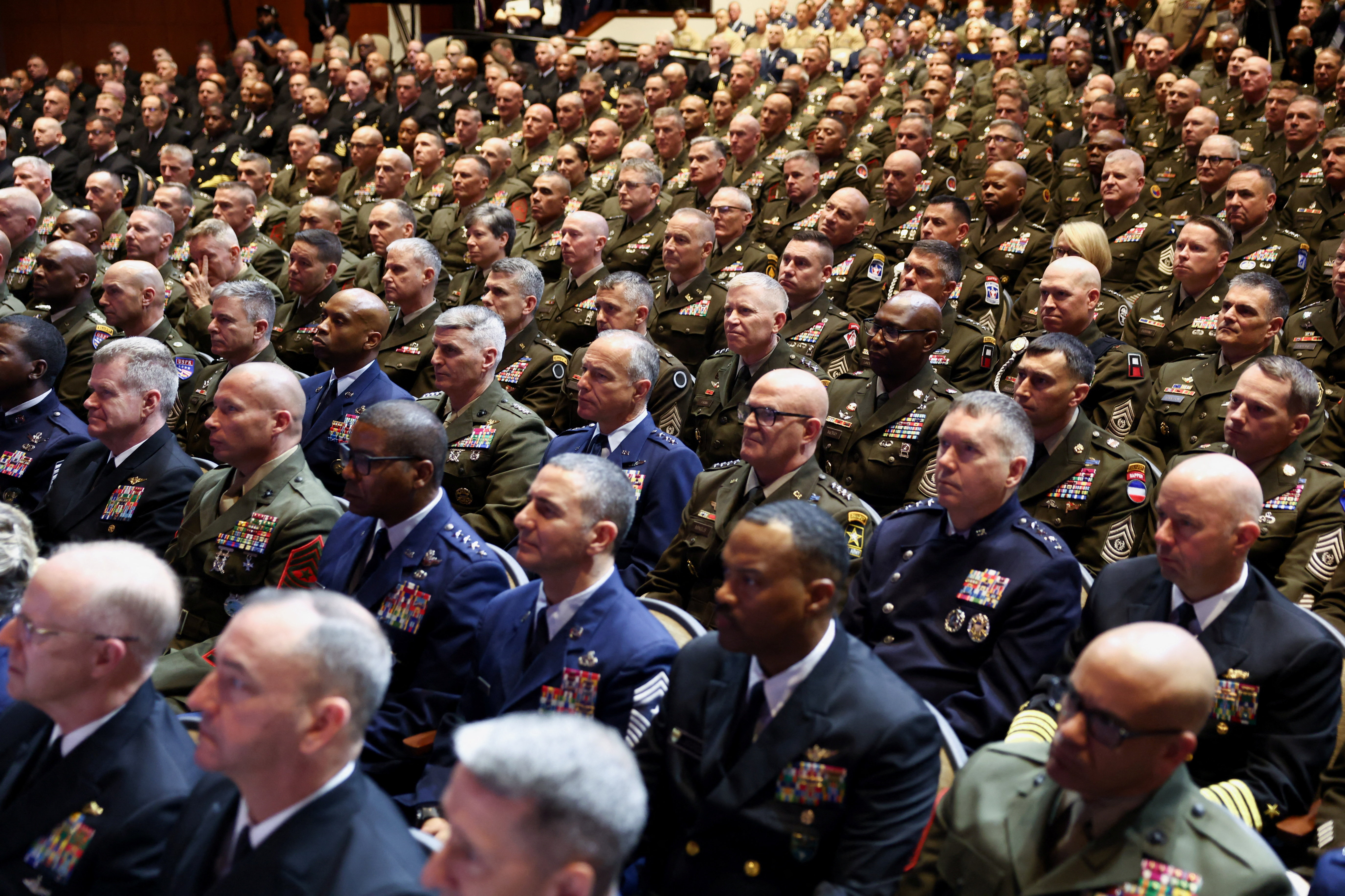 Hegseth slams 'fat generals,' Trump touts cities as troop 'training  grounds' | Reuters