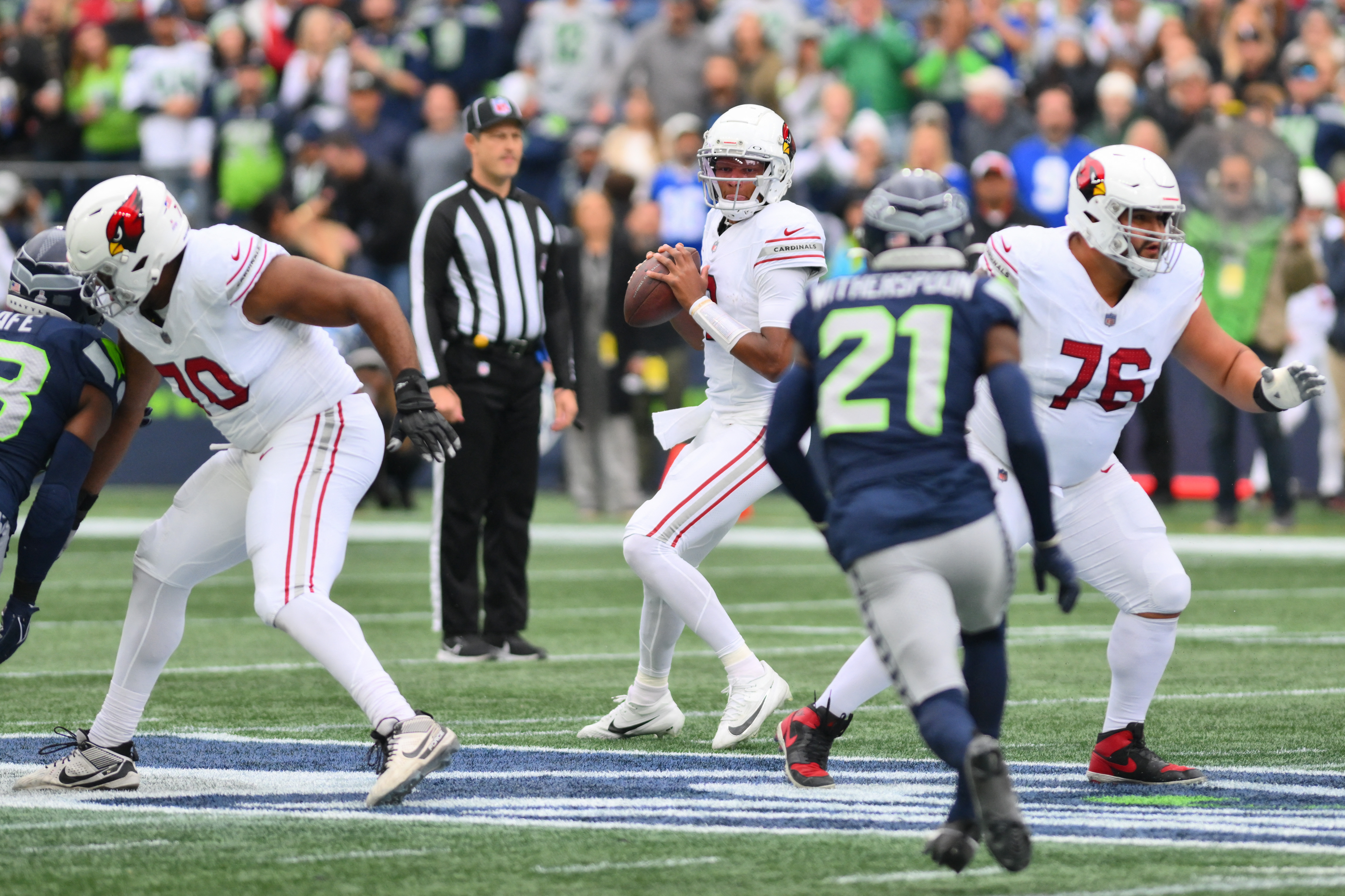 Rookie receivers lead Seahawks past Cardinals