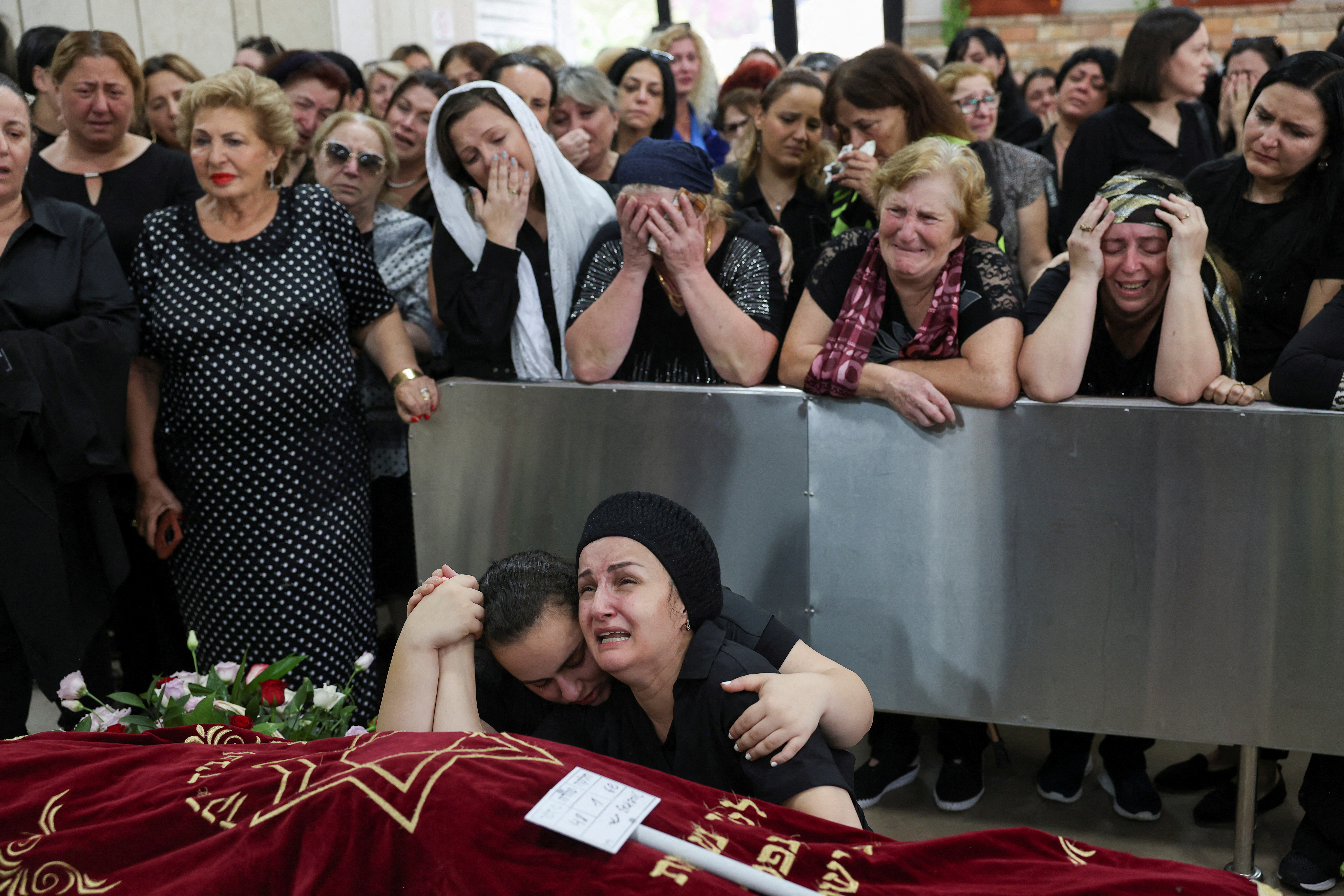 Funeral of 9-year-old Tamar Chaya Torpiashvili, who died following a cardiac attack while she was seeking shelter during a siren warning of incoming rockets being fired from the Gaza Strip into Israel, in Ashdod