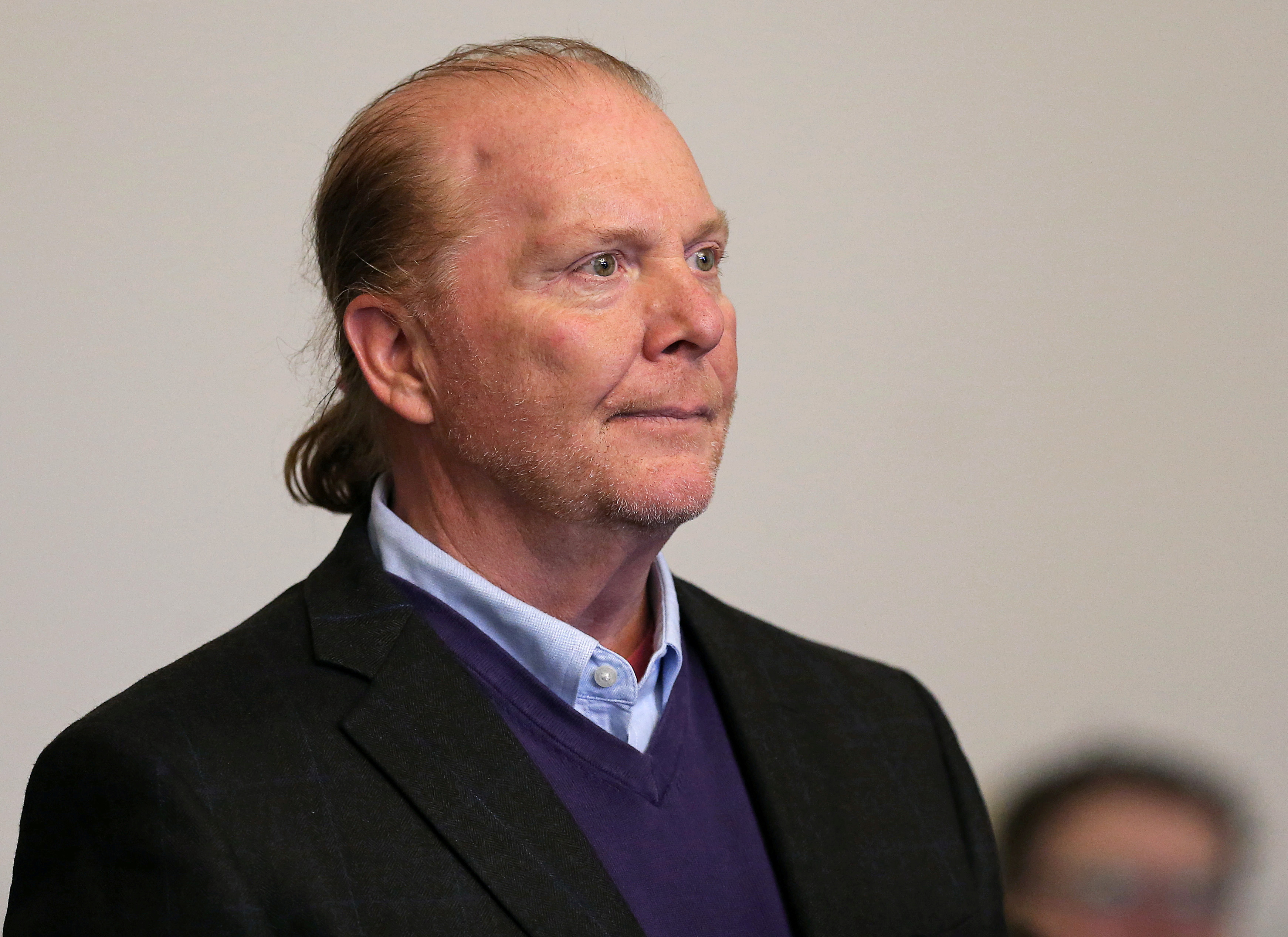 Celebrity chef Mario Batali, 58, is arraigned on a charge of indecent assault and battery at Boston Municpal Court in Boston