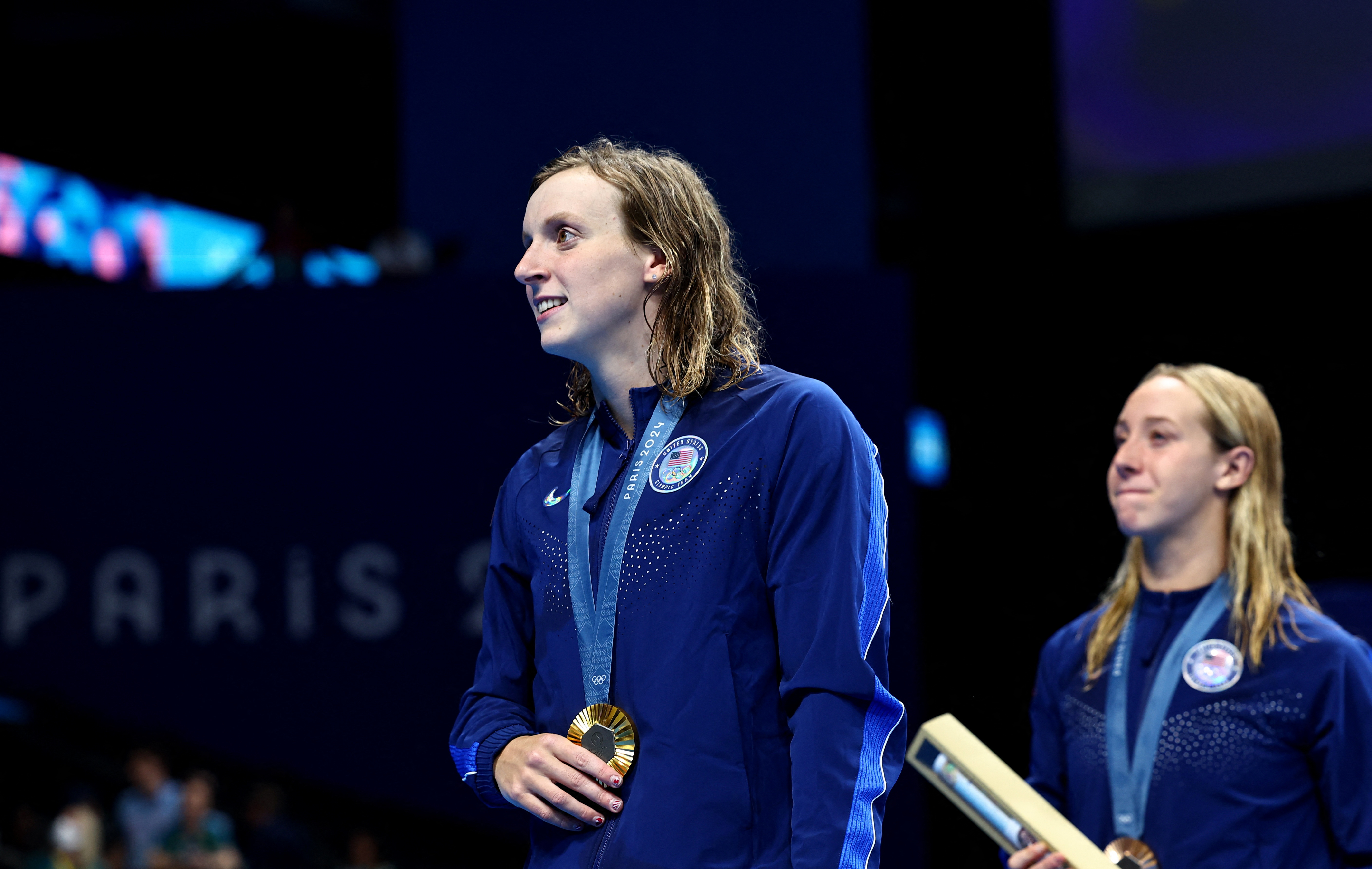 Swimming - Women's 800m Freestyle Victory Ceremony