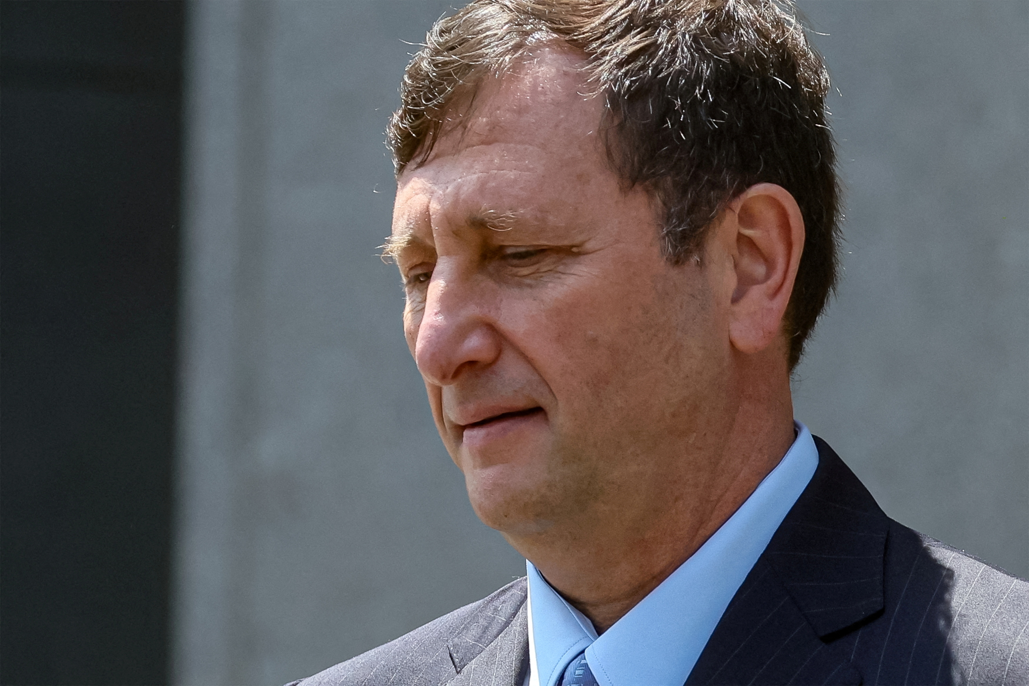 Alex Mashinsky, founder and former CEO of bankrupt cryptocurrency lender Celsius Network, exits the Manhattan federal court in New York