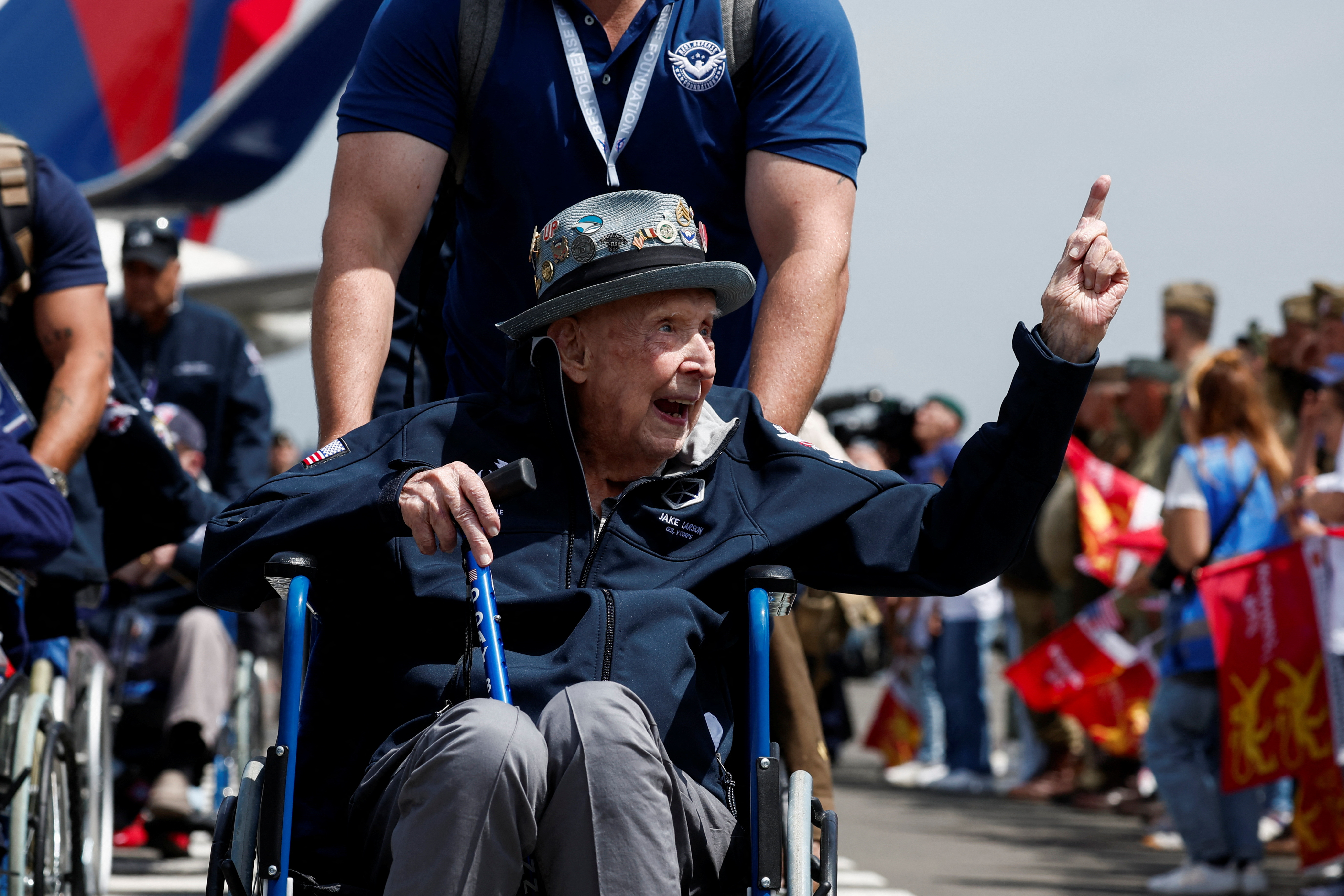 World War II Veterans arrive in Normandy, France to commemorate D-Day