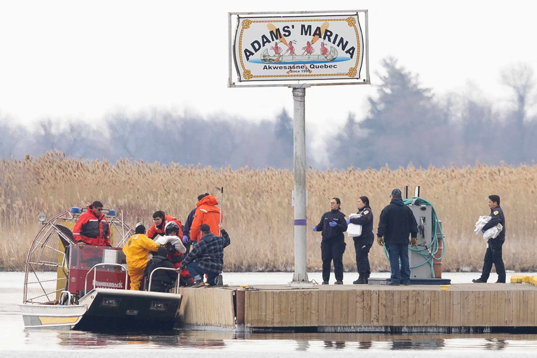 Police search marshland for bodies in Akwesasne, Quebec