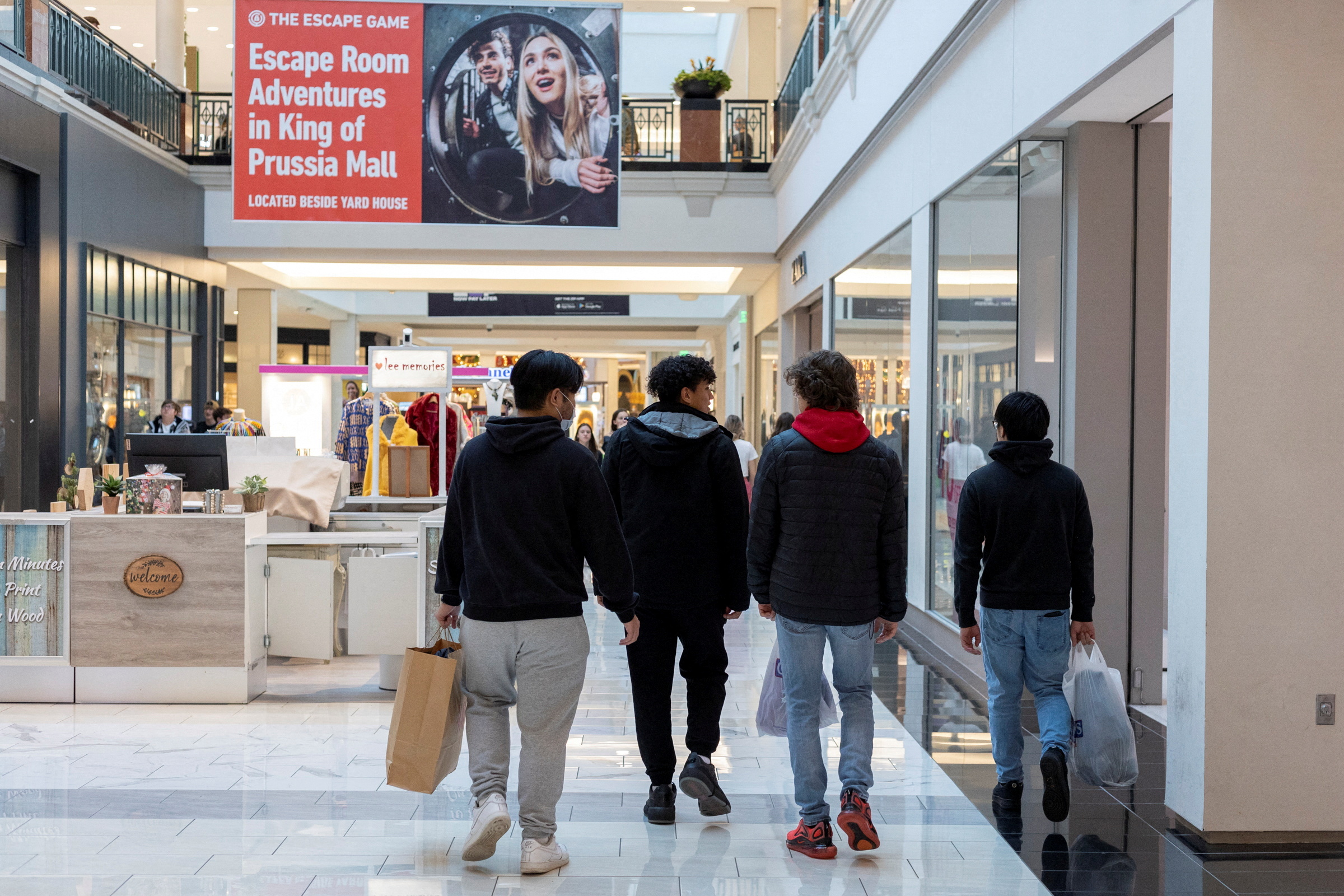 Black Friday sales begin at the King of Prussia shopping mall in Pennsylvania