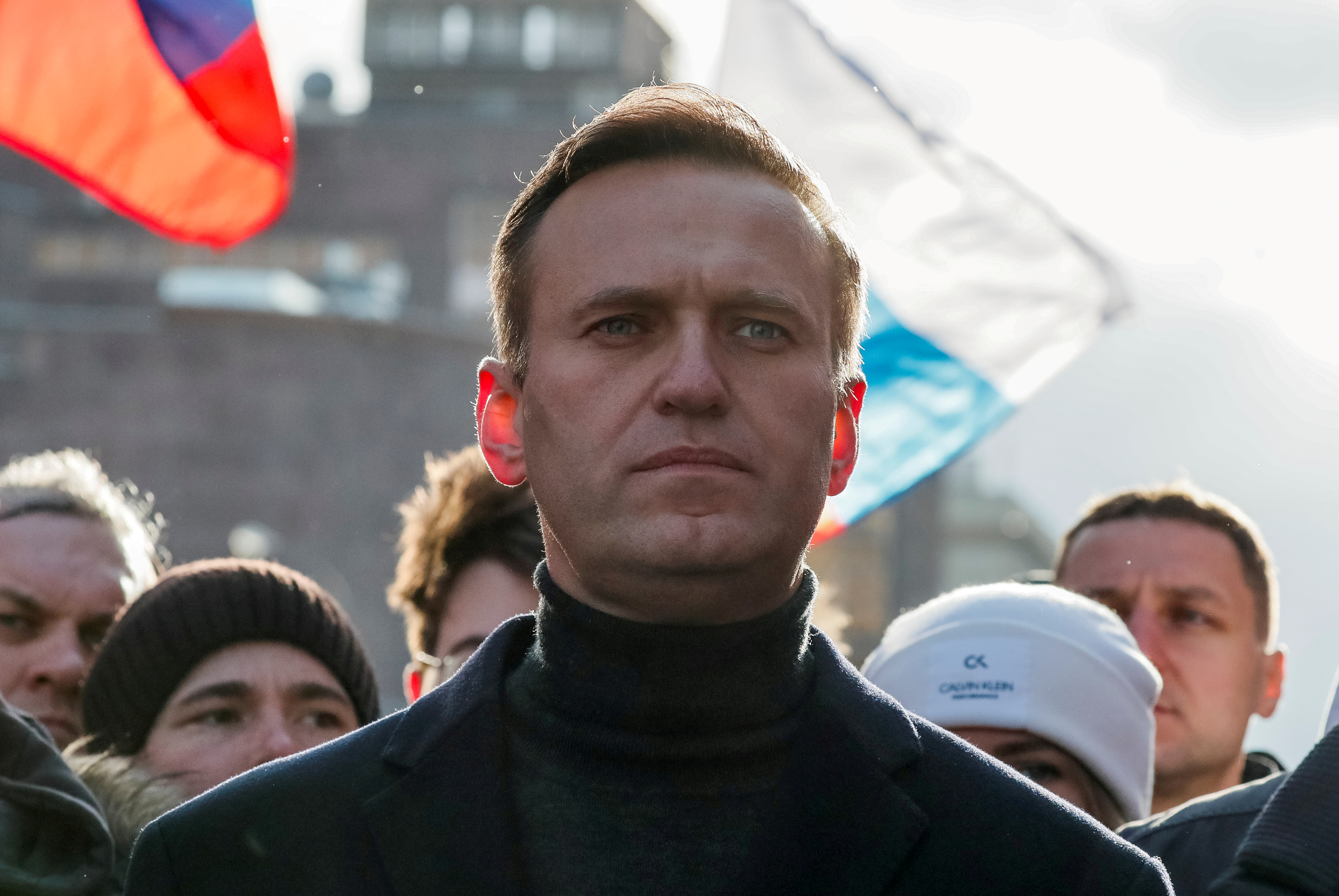Russian opposition politician Alexei Navalny takes part in a rally in Moscow, Russia, February 29, 2020. REUTERS/Shamil Zhumatov/File Photo