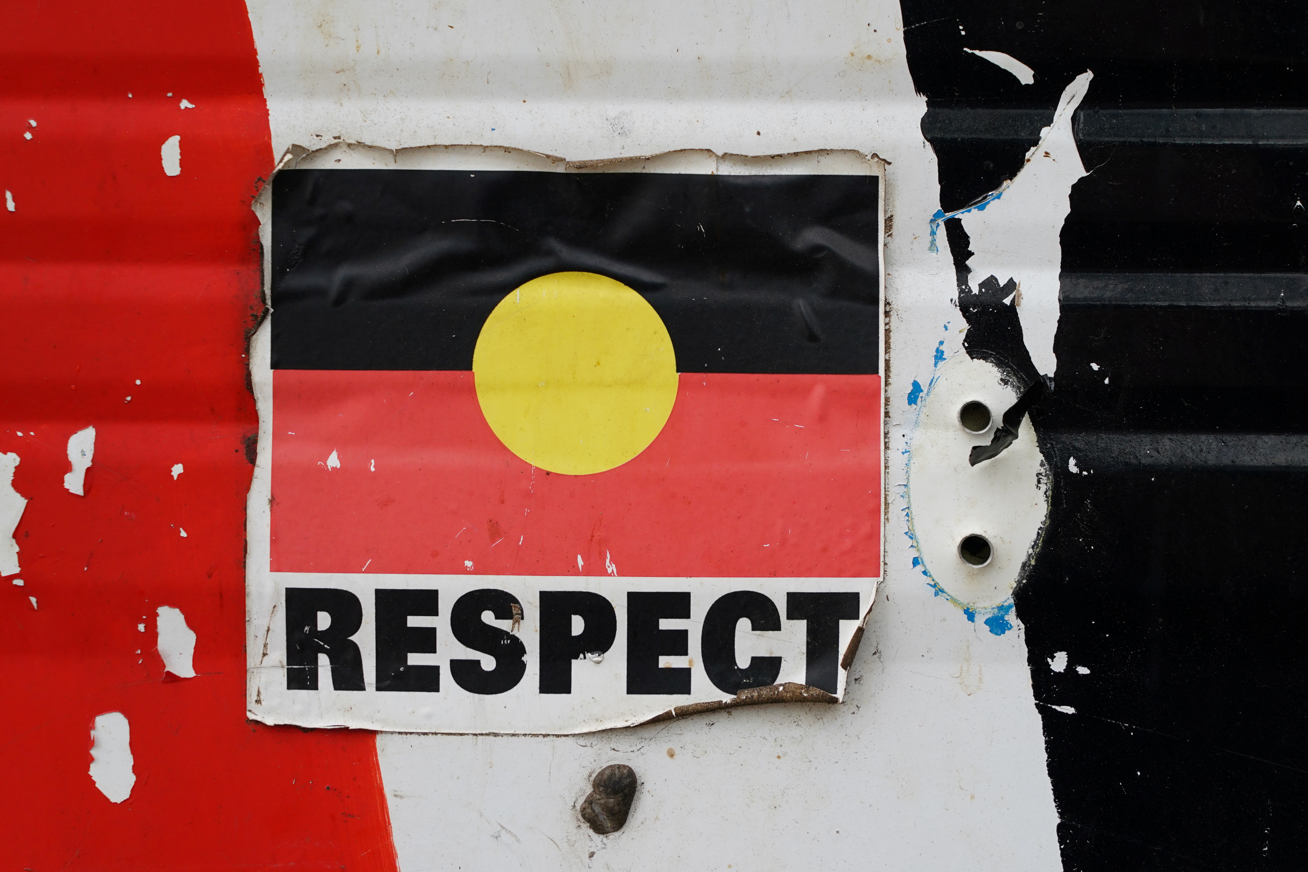 Indigenous Australians maintain presence at the Aboriginal Tent Embassy in Canberra