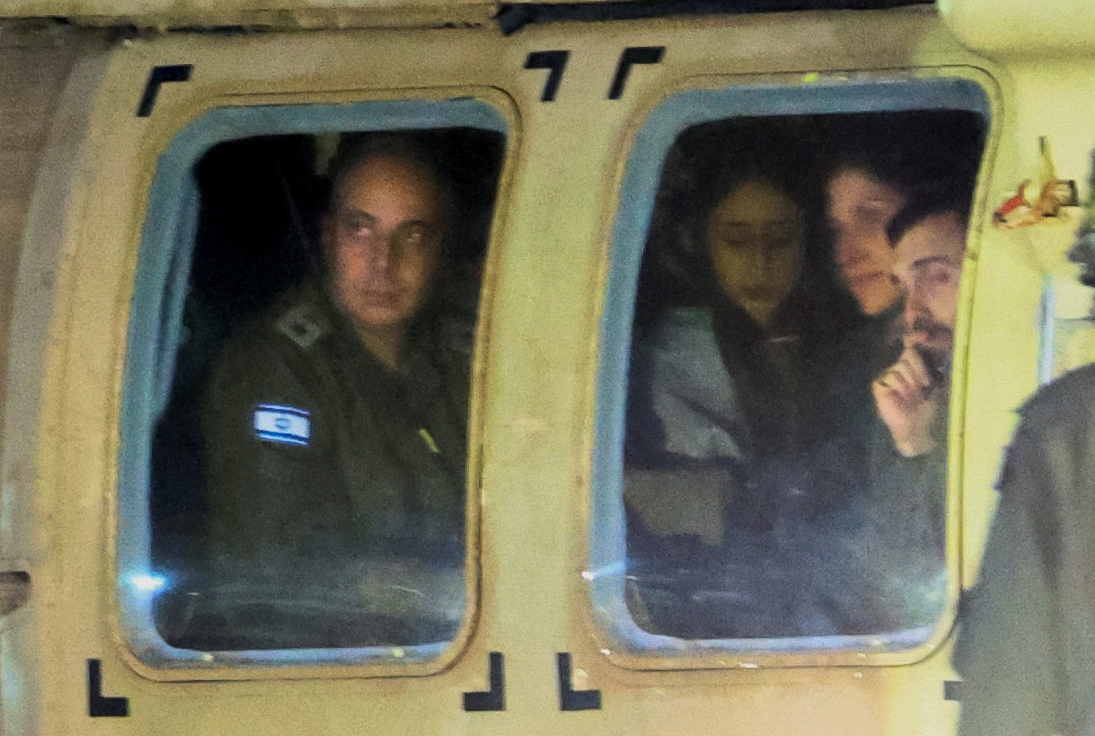 Hostages are released as part of a deal between Israel and Palestinian Islamist group Hamas