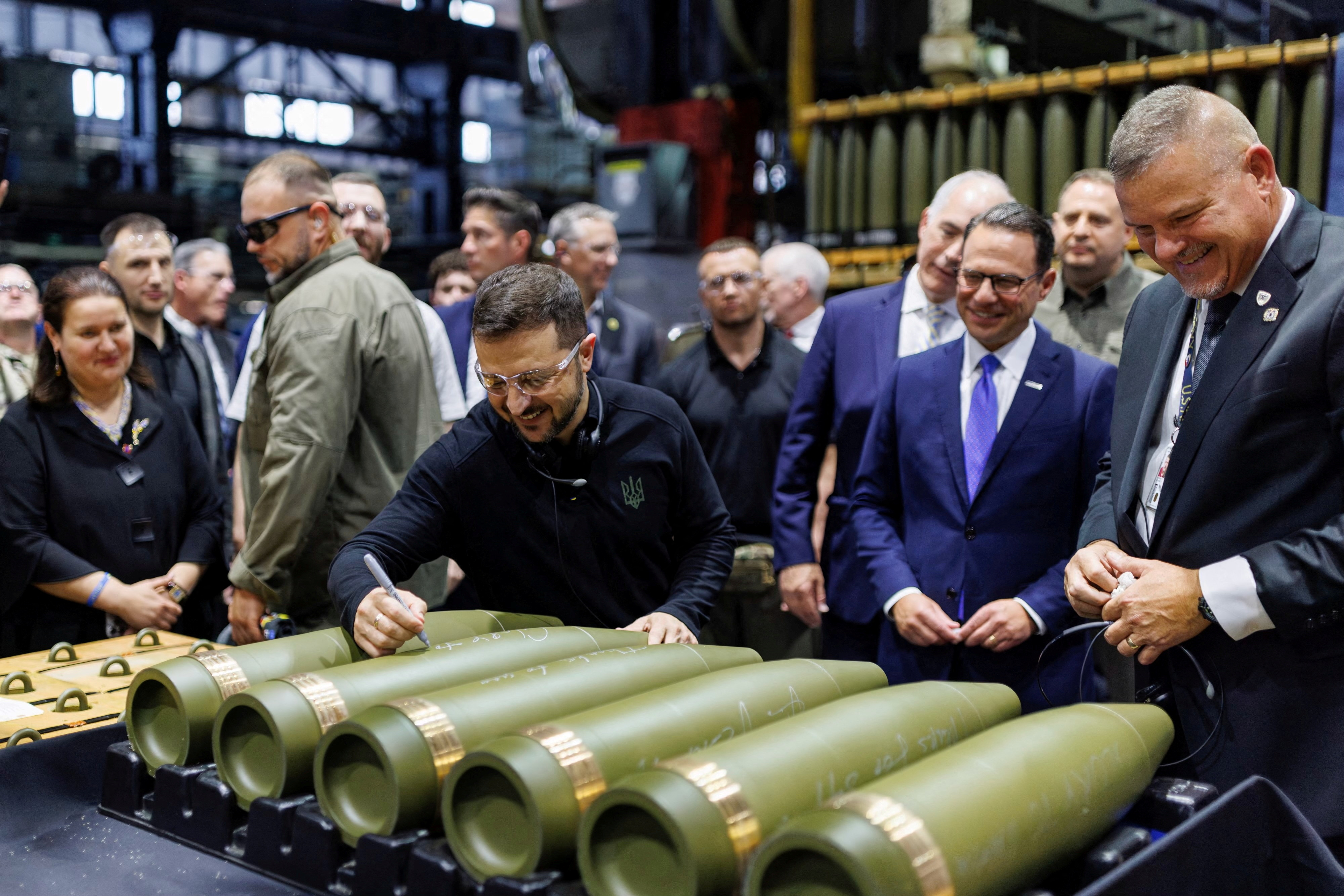 Ukraine's President Volodymyr Zelenskiy visits Scranton Army Ammunition Plant