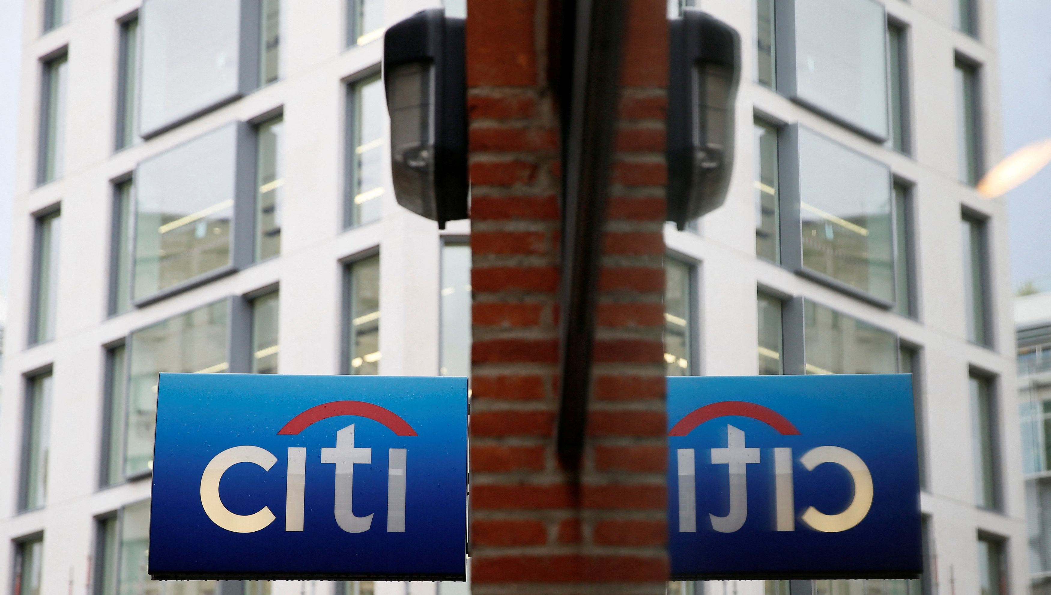 A Citibank sign in London